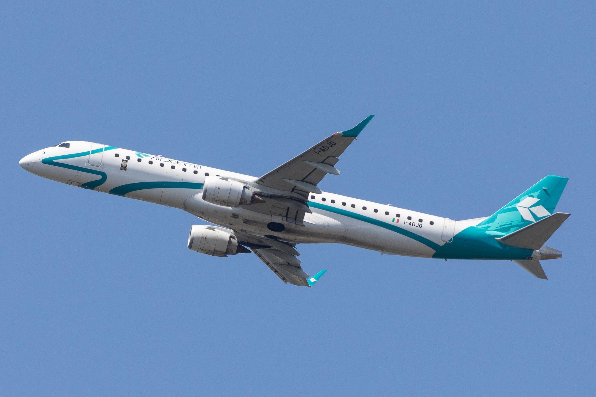 Frankfurt Airport: Air Dolomiti (EN / DLA) |  Embraer E195LR E195 | I-ADJQ | MSN 19000587