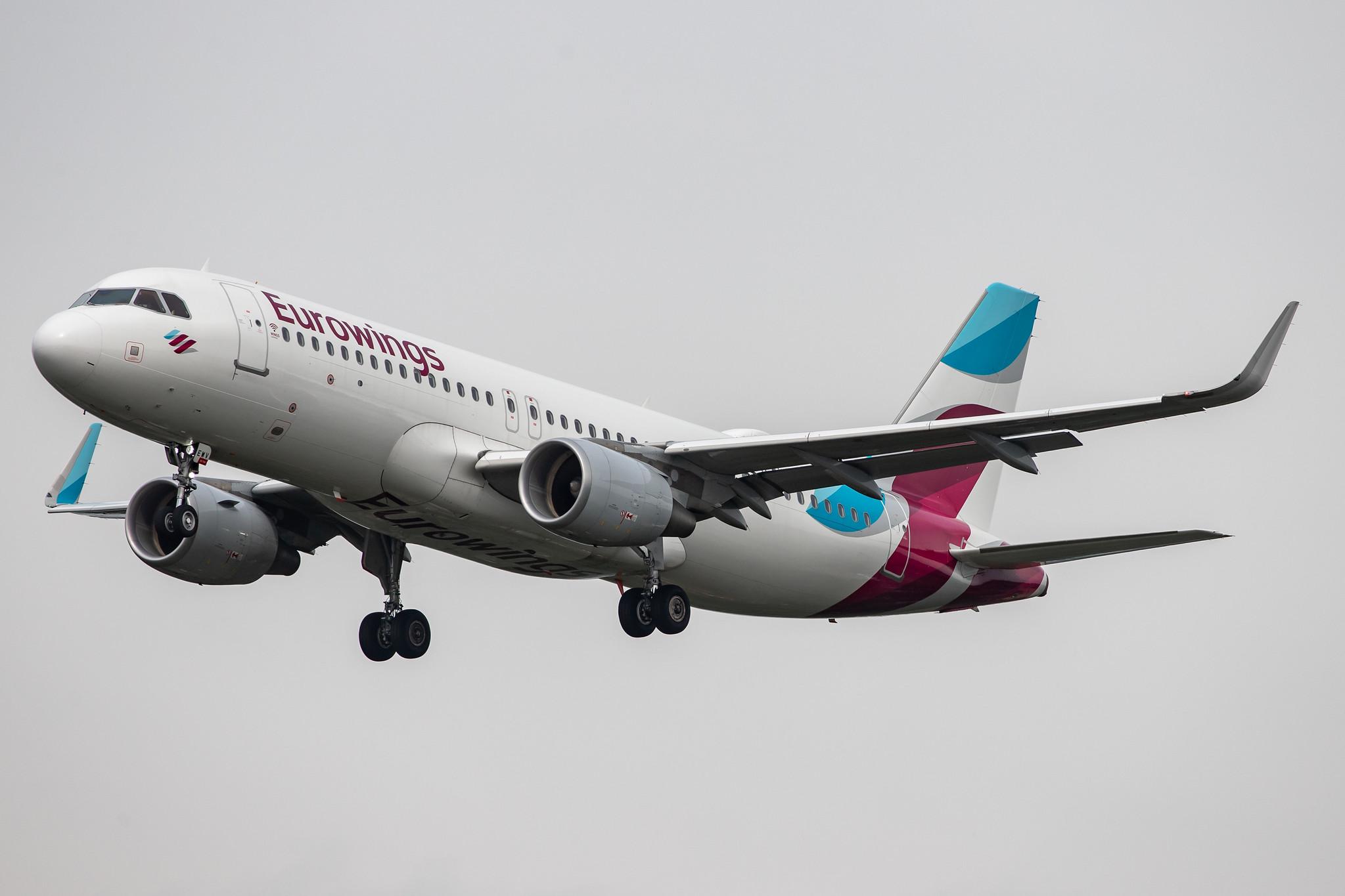 Hamburg Airport: Eurowings (EW / EWG) |  Airbus A320-214 A320 | D-AEWV | MSN 7545