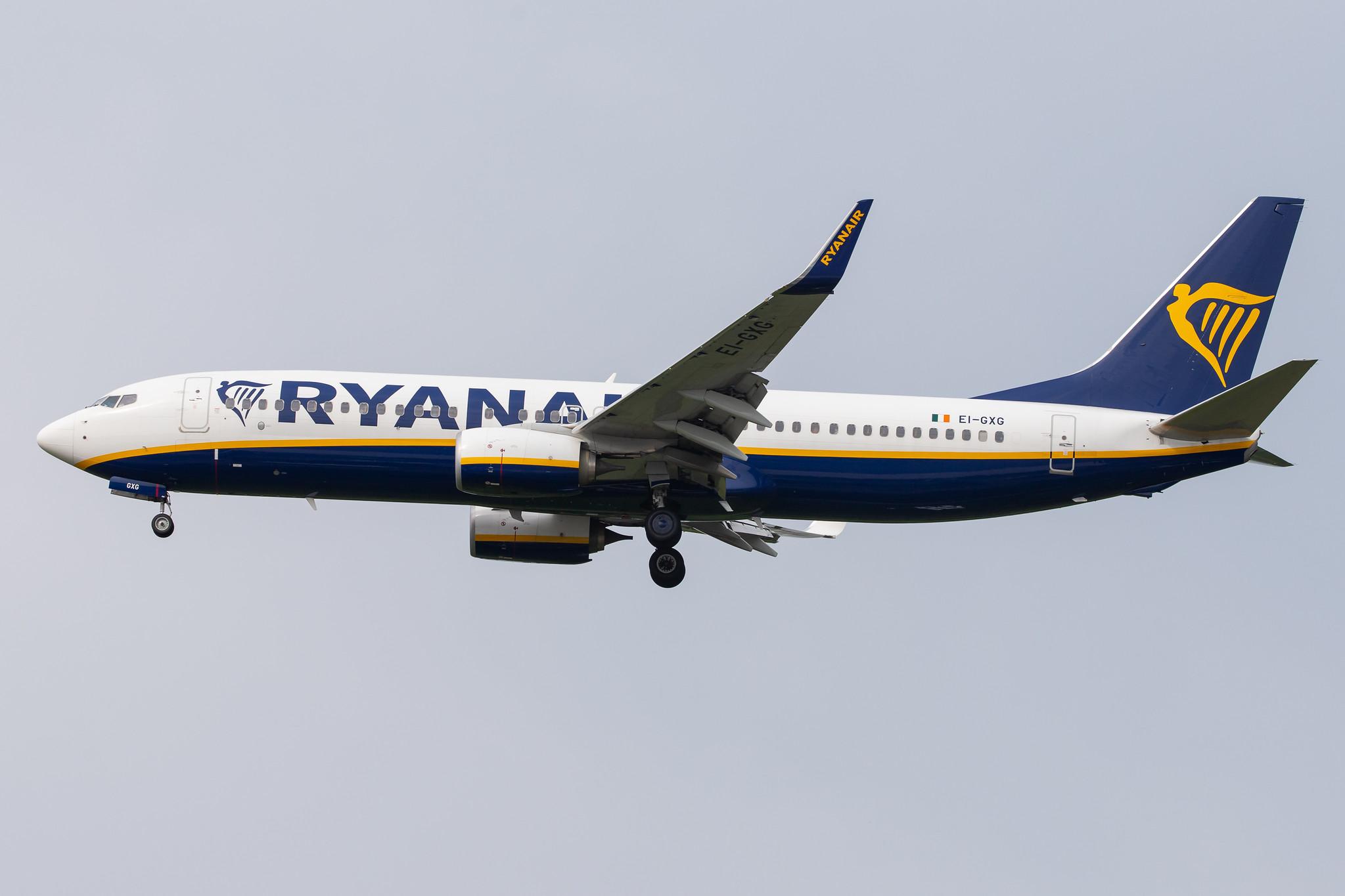 Hamburg Airport: Ryanair (FR / RYR) |  Boeing 737-8AS B738 | EI-GXG | MSN 44853