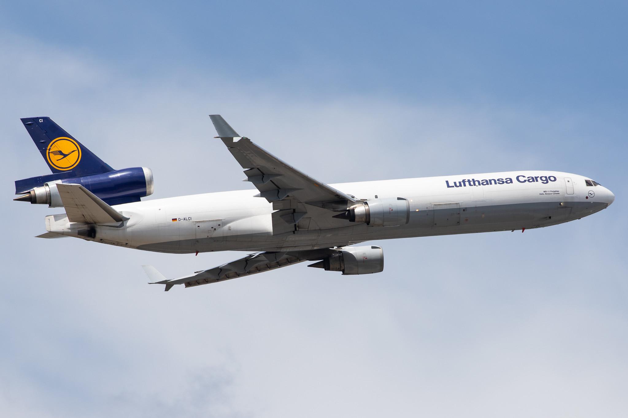 Frankfurt Airport: Lufthansa Cargo (/ GEC) |  McDonnell Douglas MD-11F MD11 | D-ALCI | MSN 48800