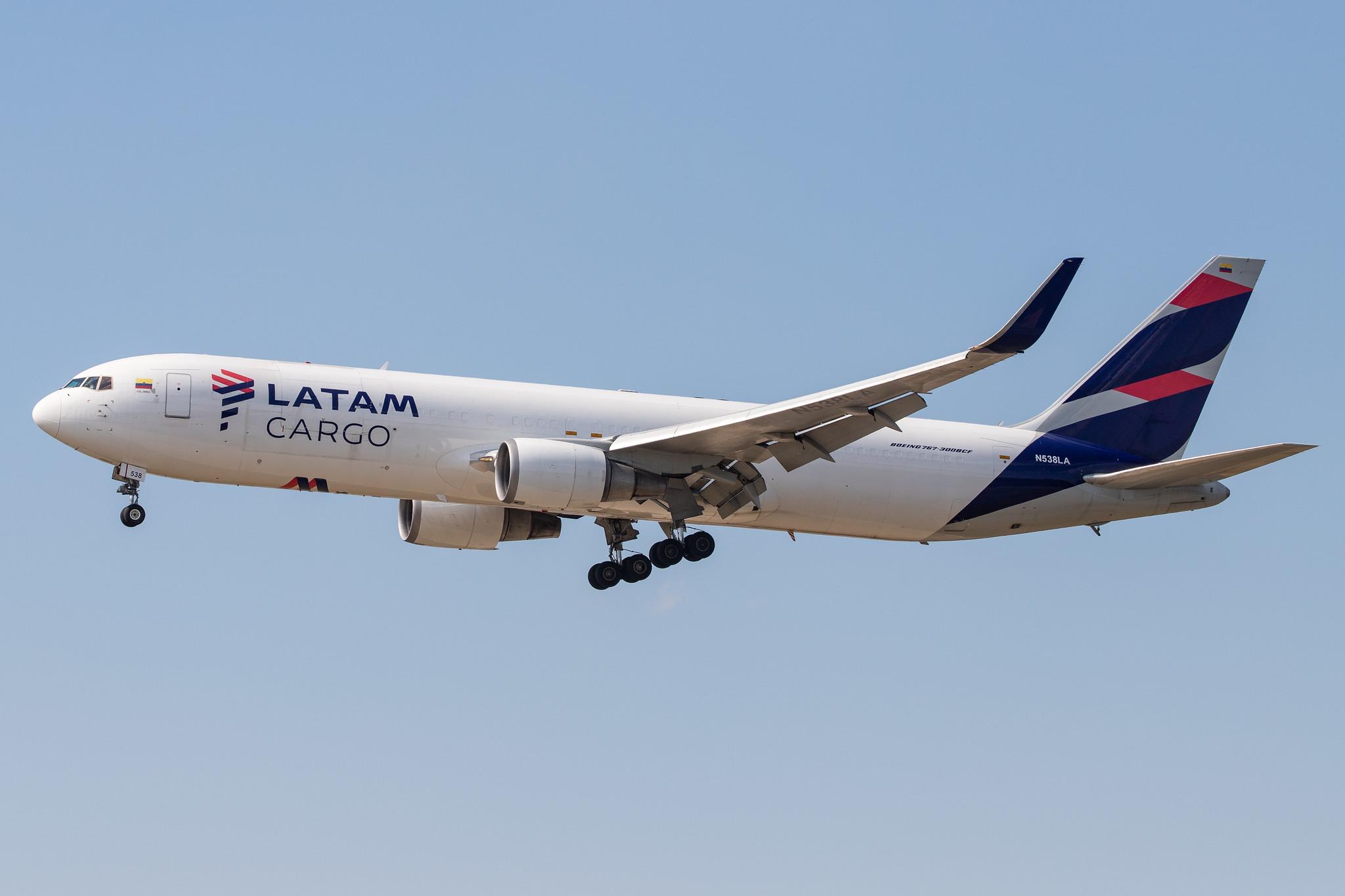 Frankfurt Airport: LATAM Cargo (UC / LCO) | Operator: LATAM Cargo Colombia |  Boeing 767-316(ER)(BCF) B763 | N538LA | MSN 34628