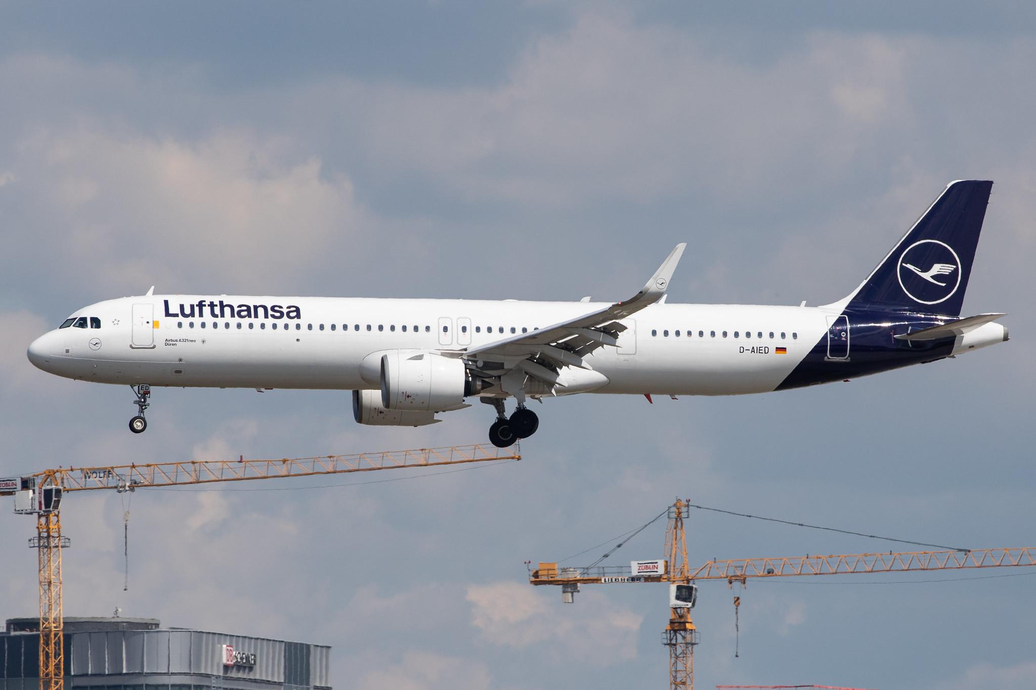 Frankfurt Airport: Lufthansa (LH / DLH) |  Airbus A321-271NX A21N | D-AIED | MSN 8958