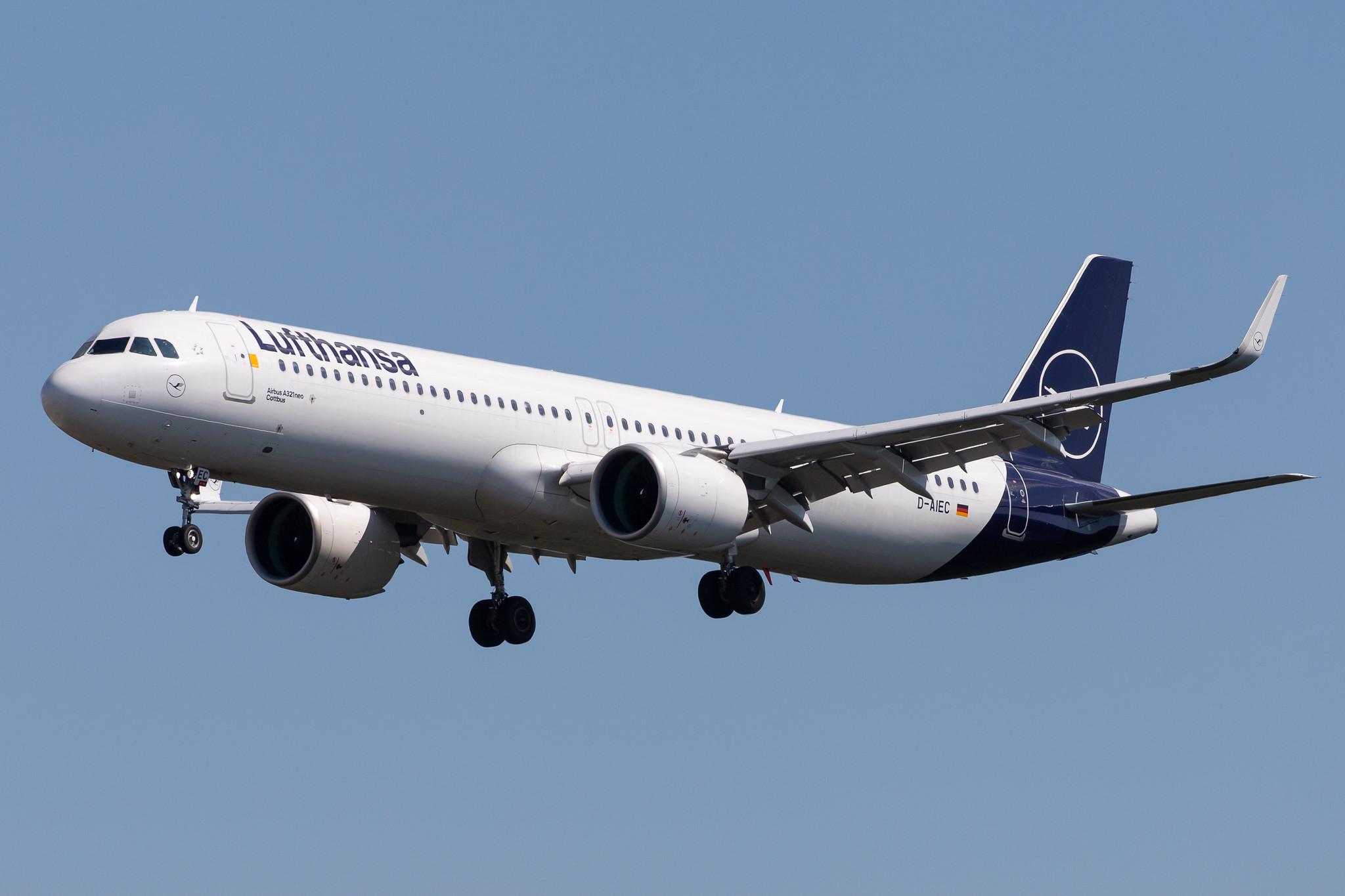 Frankfurt Airport: Lufthansa (LH / DLH) |  Airbus A321-271NX A21N | D-AIEC | MSN 8814