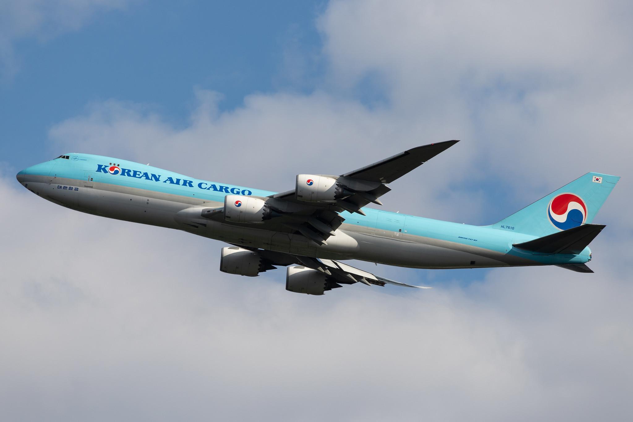 Frankfurt Airport: Korean Air Cargo (KE / KAL) | Operator: Korean Air |  Boeing 747-8HT(F) B748 | HL7610 | MSN 37133
