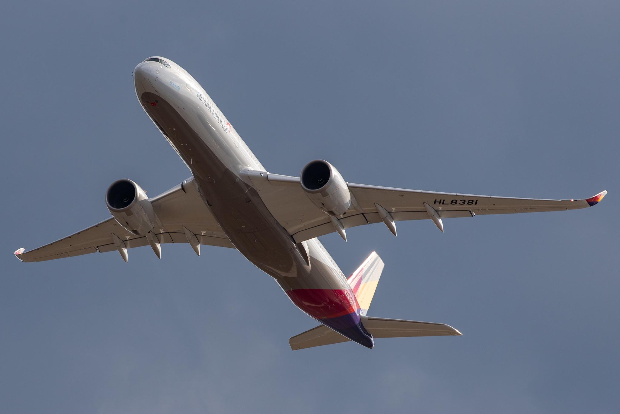 Frankfurt Airport: Asiana Airlines (OZ / AAR) |  Airbus A350-941 A359 | HL8381 | MSN 387
