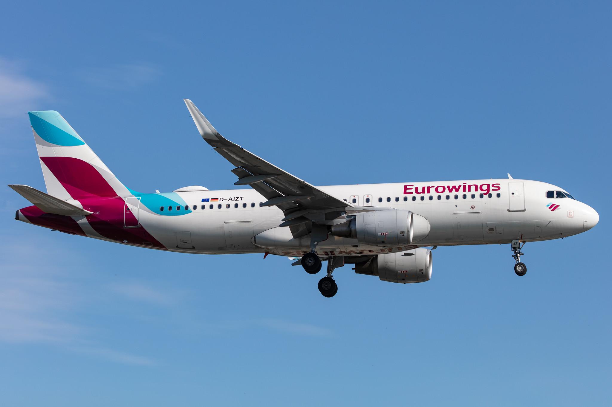 Hamburg Airport: Eurowings (EW / EWG) |  Airbus A320-214 A320 | D-AIZT | MSN 5601