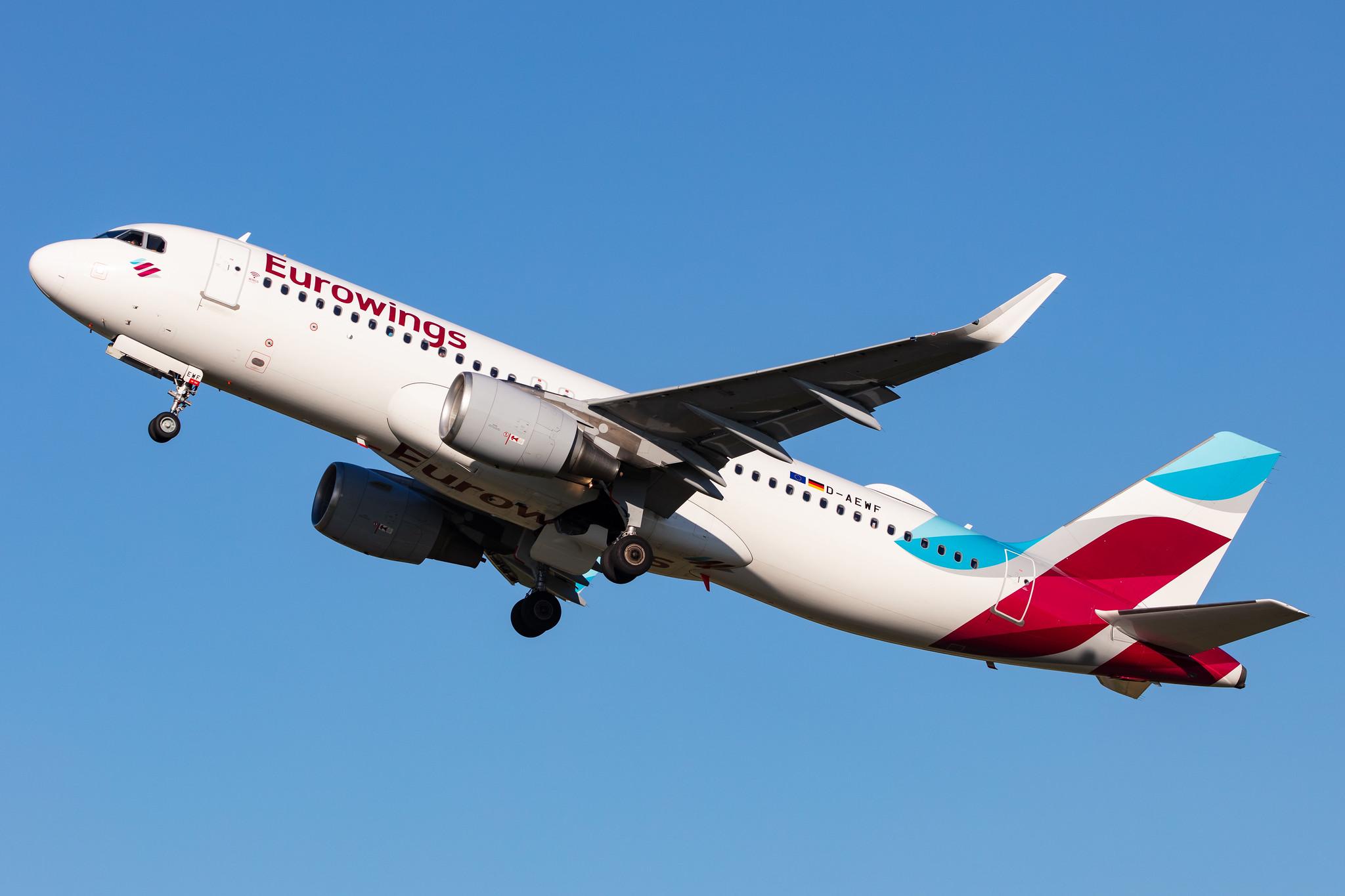 Hamburg Airport: Eurowings (EW / EWG) |  Airbus A320-214 A320 | D-AEWF | MSN 7087