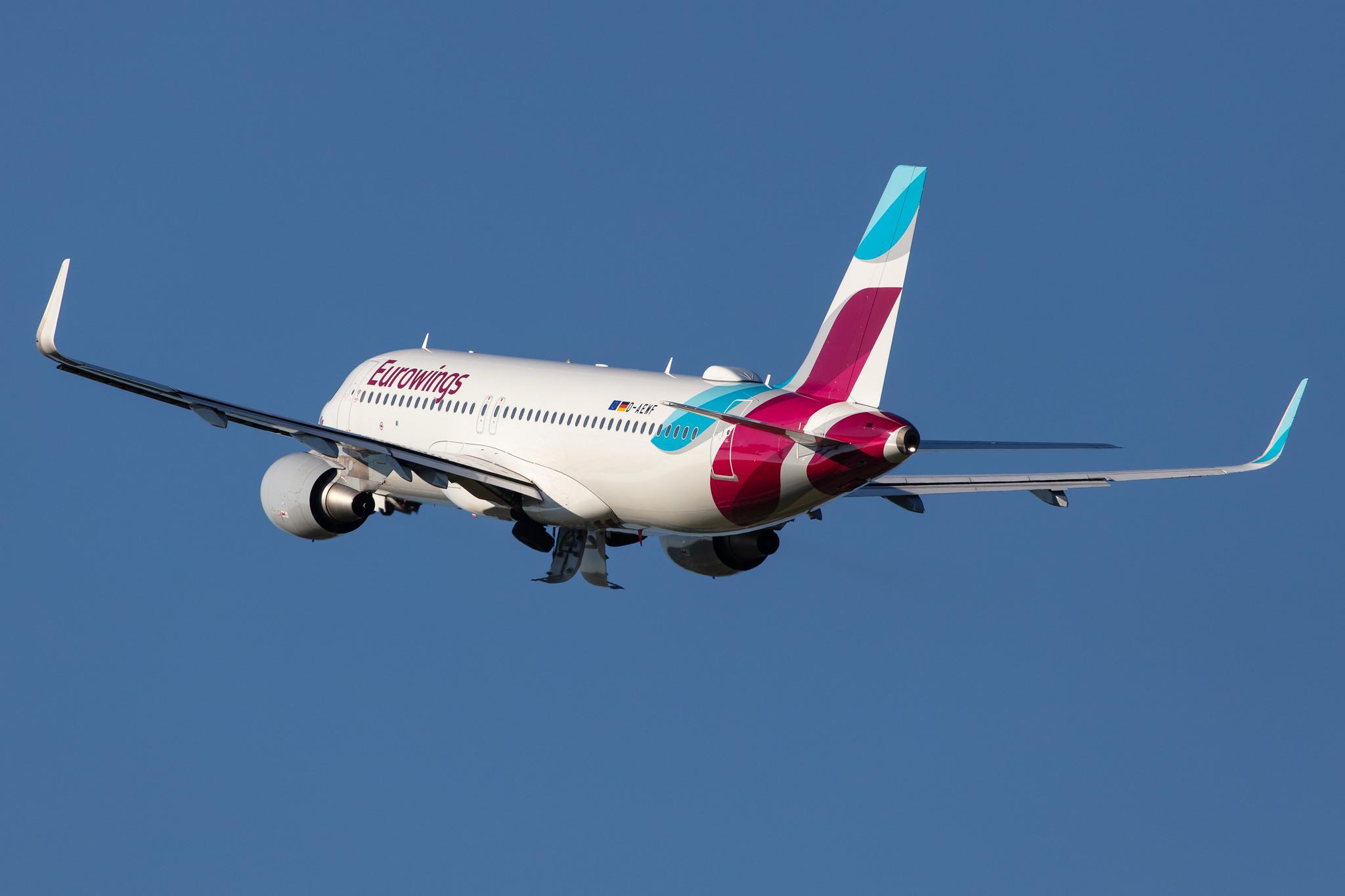 Hamburg Airport: Eurowings (EW / EWG) |  Airbus A320-214 A320 | D-AEWF | MSN 7087