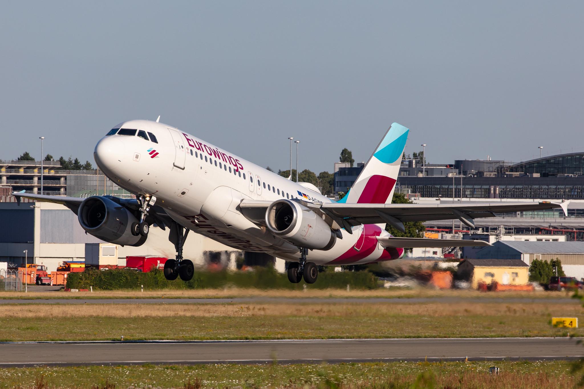 Hamburg Airport: Eurowings (EW / EWG) |  Airbus A319-132 A319 | D-AGWB | MSN 2833