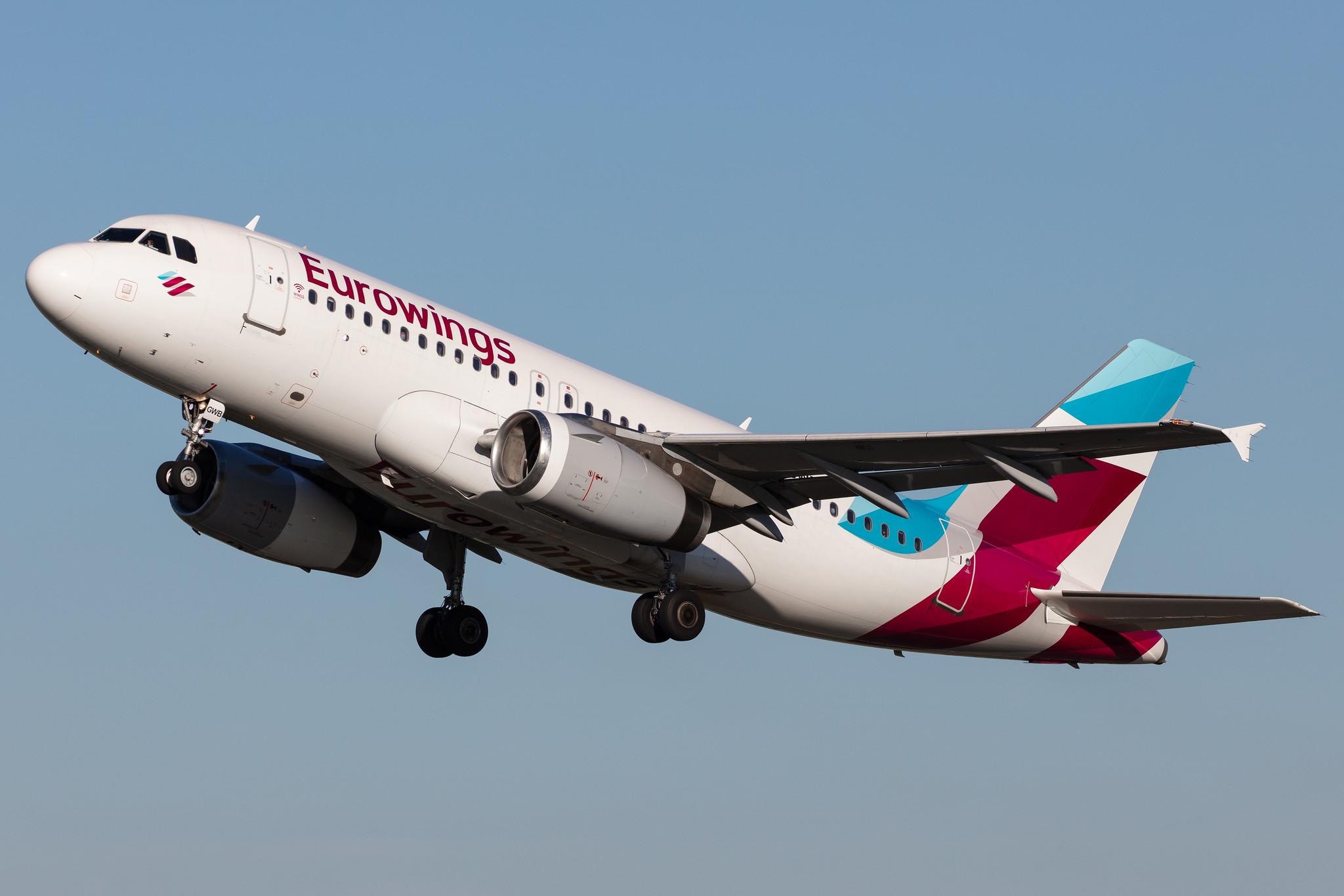 Hamburg Airport: Eurowings (EW / EWG) |  Airbus A319-132 A319 | D-AGWB | MSN 2833