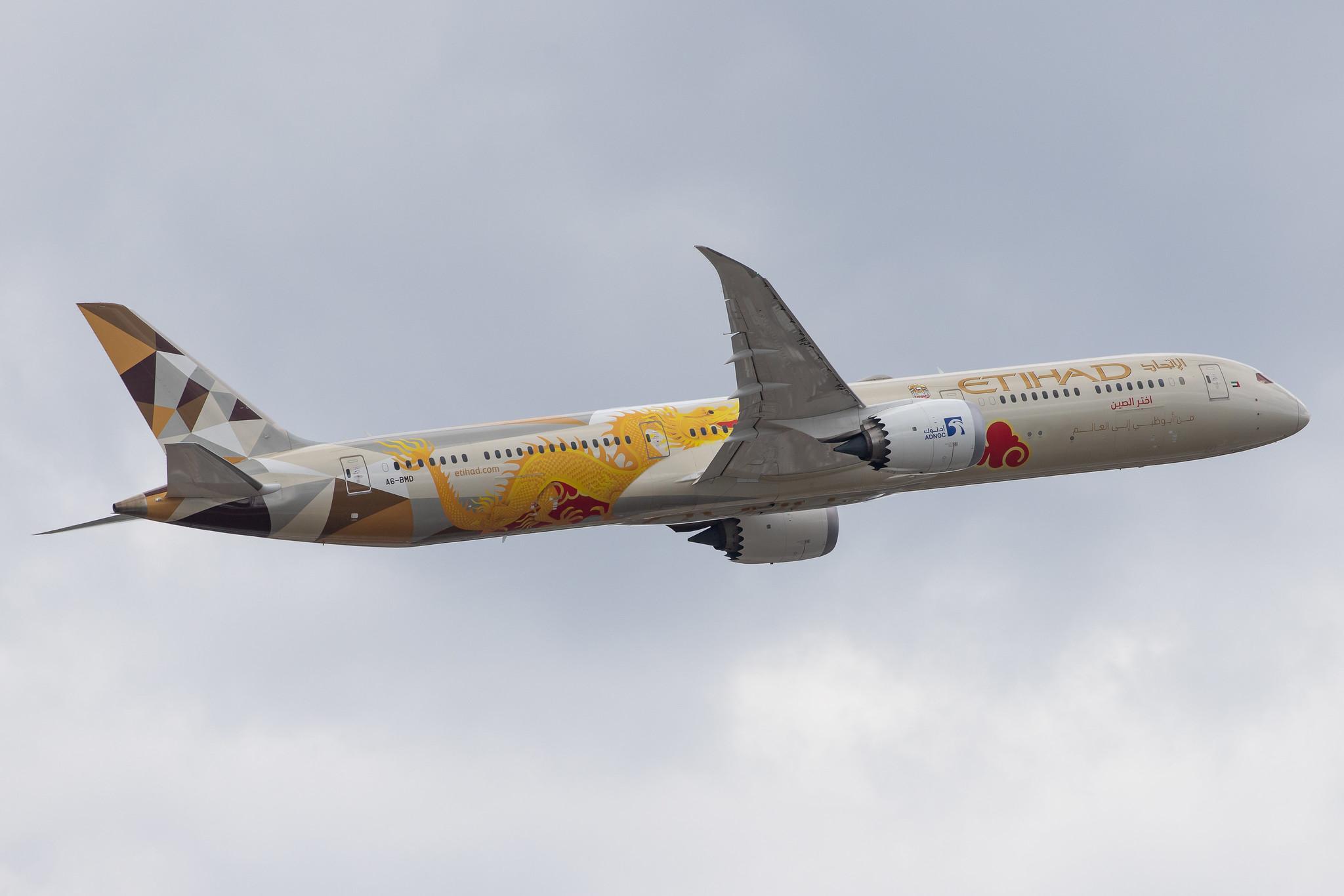 Frankfurt Airport: Etihad (EY / ETD) |  Livery: ADNOC-Choose China Livery | Operator: Etihad Airways |  Boeing 787-10 Dreamliner B78X | A6-BMD | MSN 60758