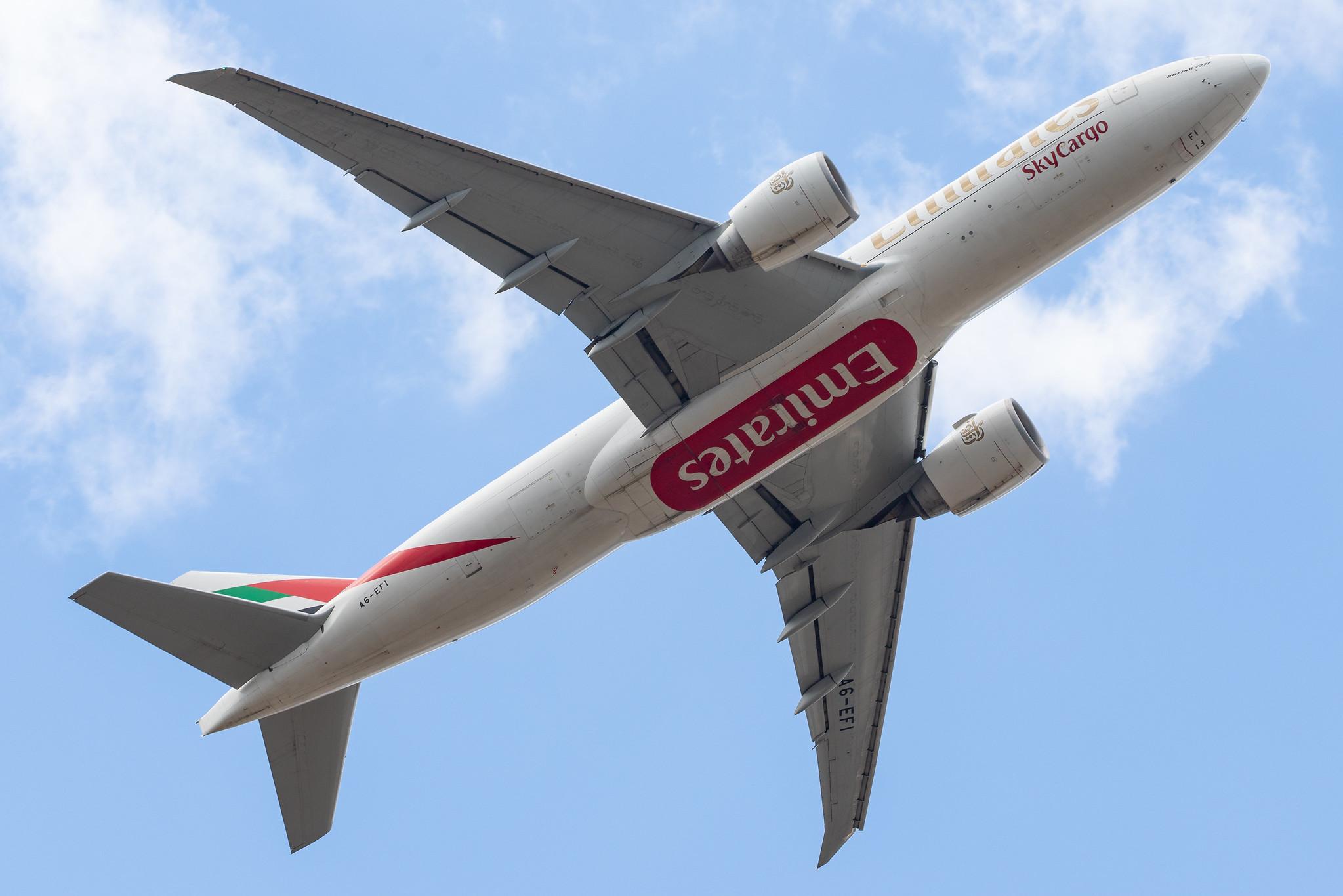 Frankfurt Airport: Emirates SkyCargo (EK / UAE) | Operator: Emirates |  Boeing 777-F1H B77L | A6-EFI | MSN 35609