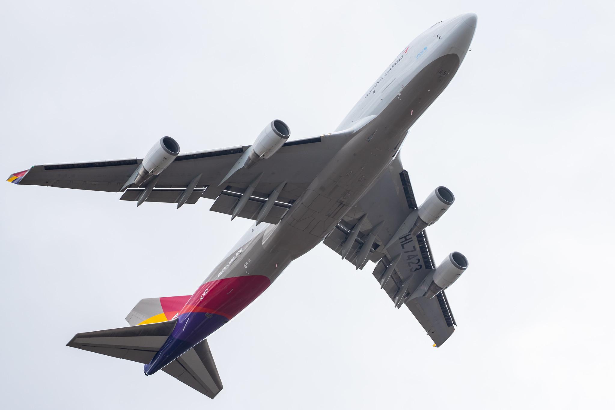 Frankfurt Airport: Asiana Cargo (OZ / AAR) | Operator: Asiana Airlines |  Boeing 747-48E(BDSF) B744 | HL7423 | MSN 27282