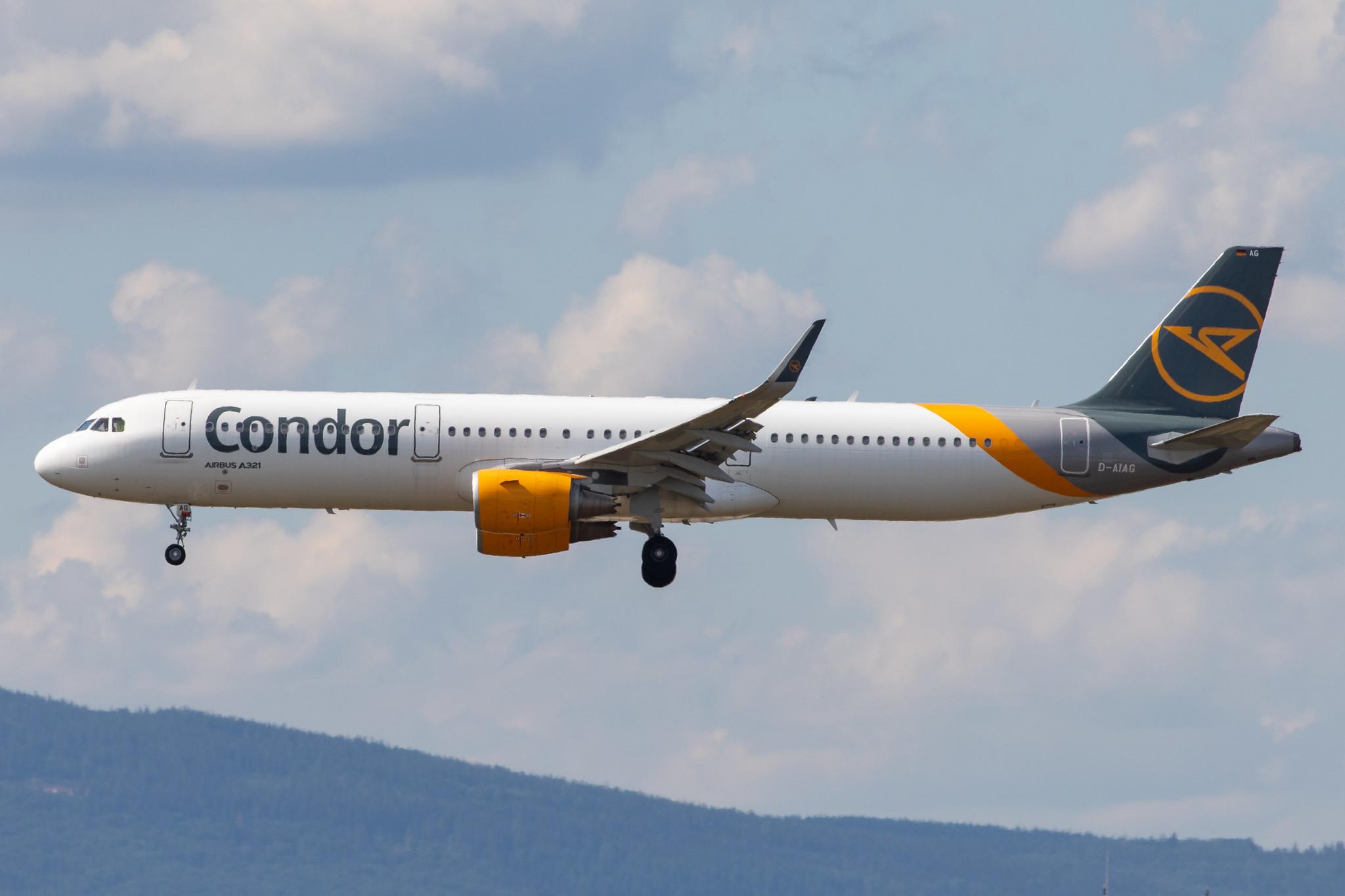 Frankfurt Airport: Condor (DE / CFG) |  Airbus A321-211 A321 | D-AIAG | MSN 6590