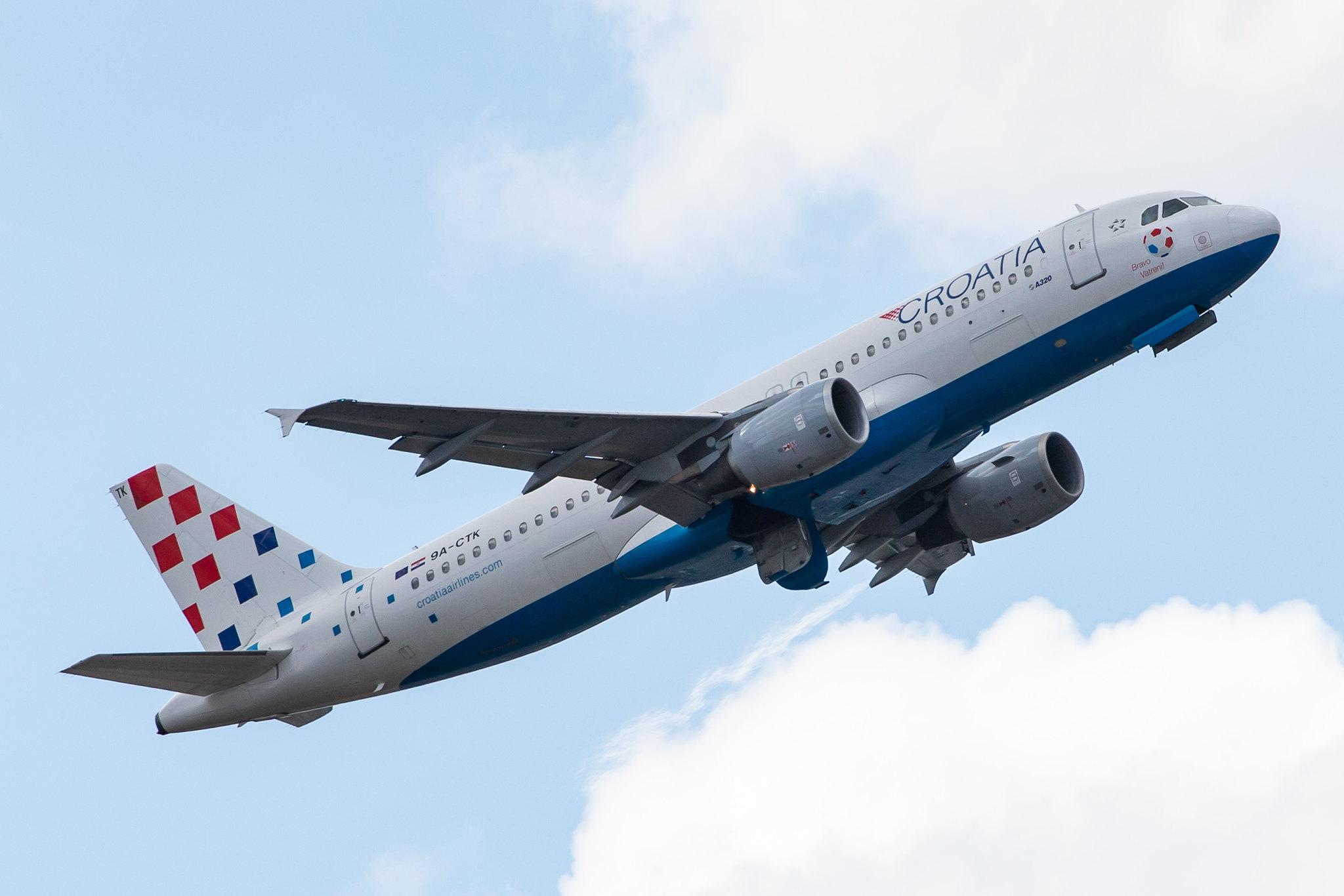 Frankfurt Airport: Croatia Airlines (OU / CTN) |  Airbus A320-214 A320 | 9A-CTK | MSN 1237