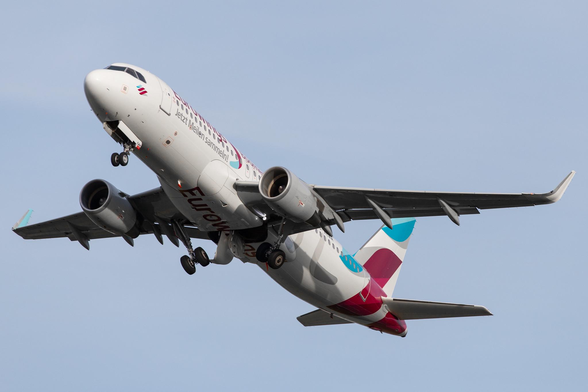 Hamburg Airport: Eurowings (EW / EWG) |  Livery: Boomerang Club Livery |  Airbus A320-214 A320 | D-AEWM | MSN 7259