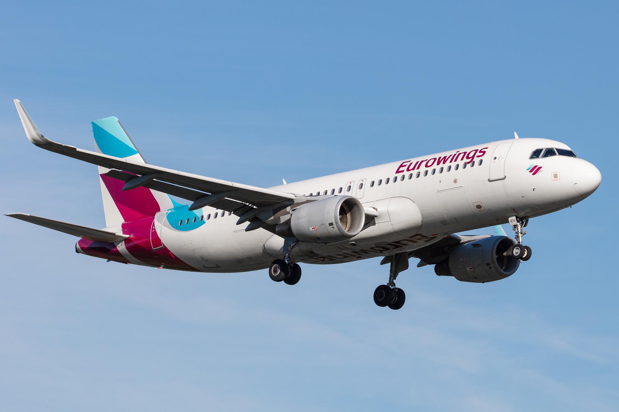 Hamburg Airport: Eurowings (EW / EWG) |  Airbus A320-214 A320 | D-AIZV | MSN 5658