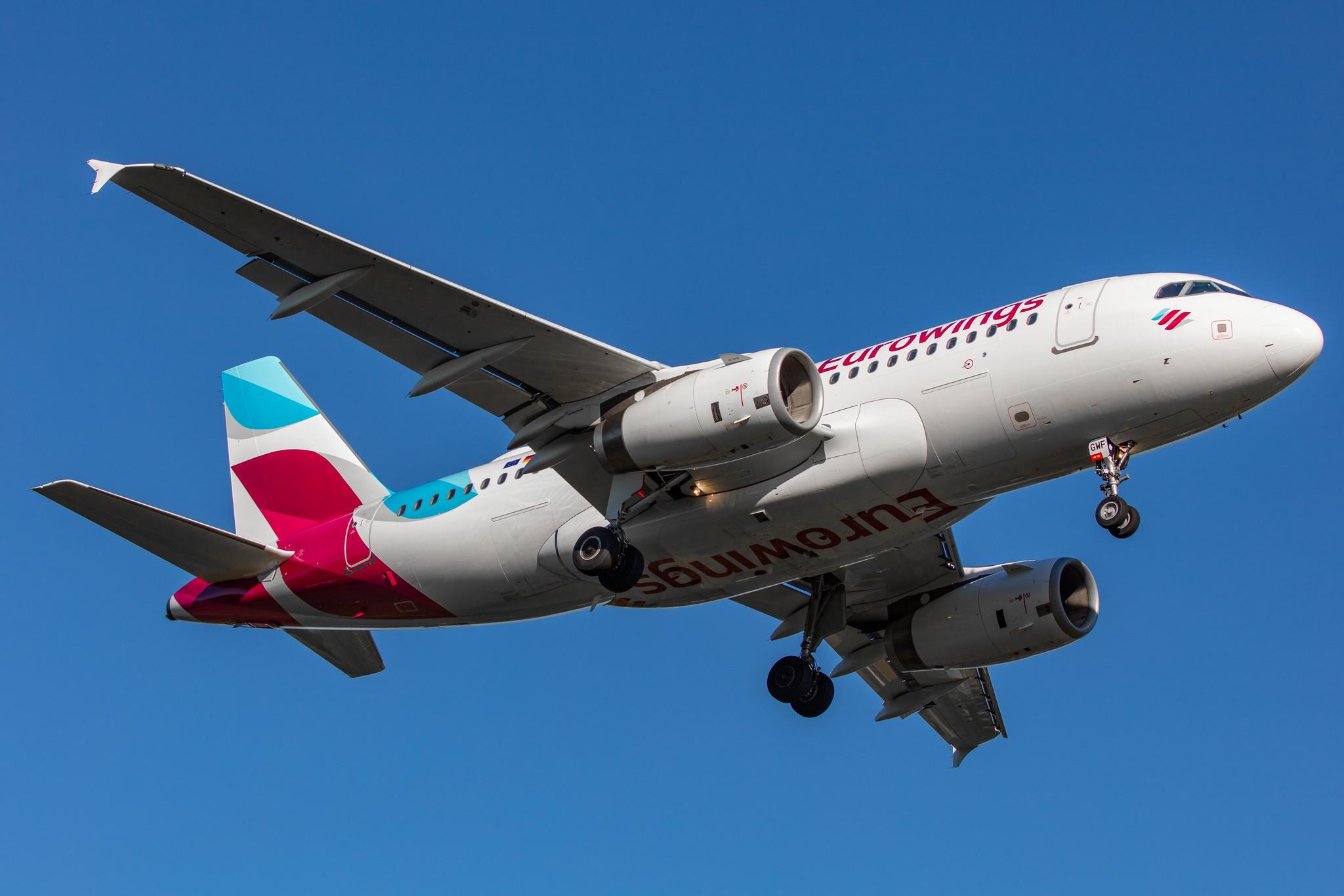 Hamburg Airport: Eurowings (EW / EWG) |  Airbus A319-132 A319 | D-AGWF | MSN 3172