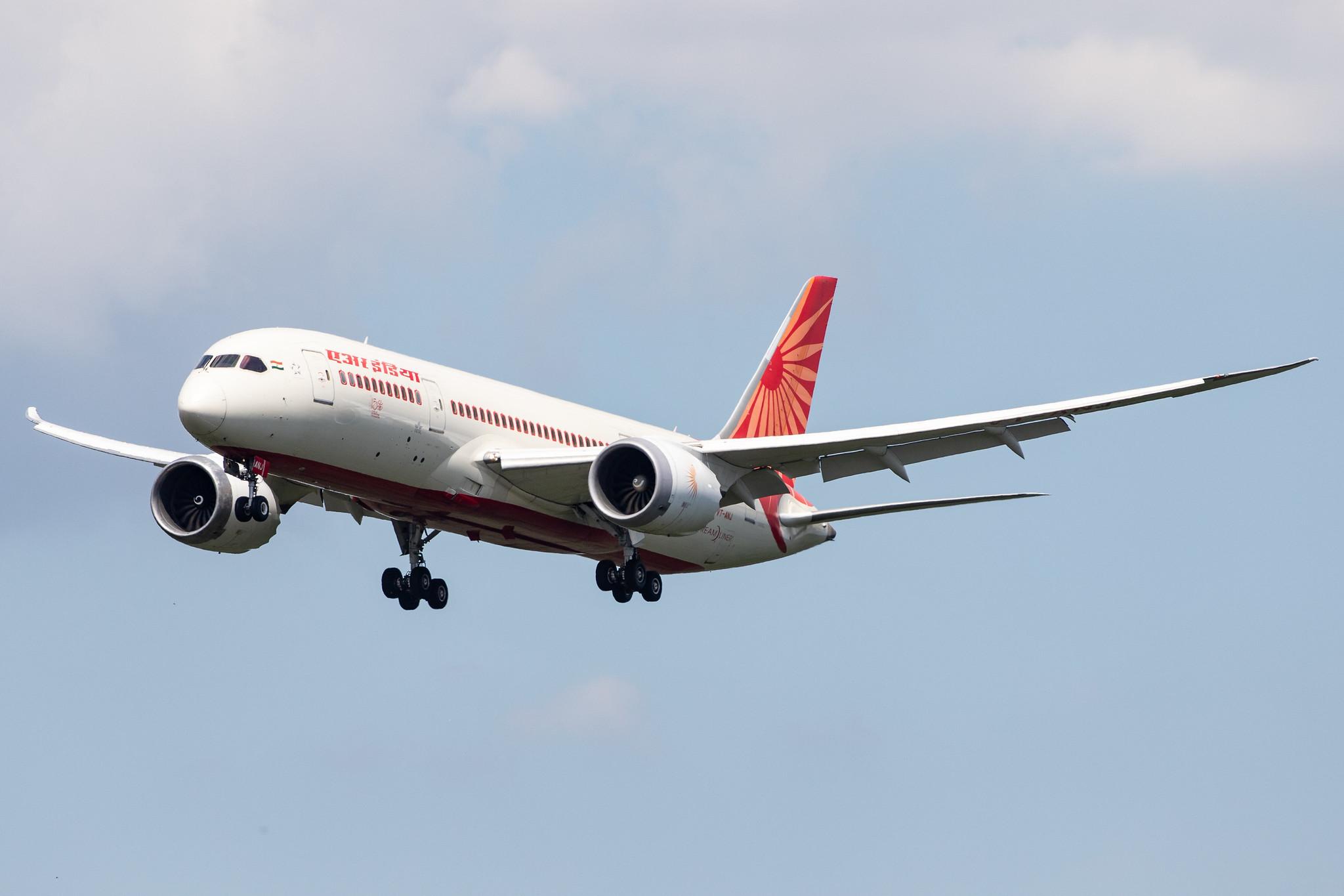 Frankfurt Airport: Air India (AI / AIC) |  Boeing 787-8 Dreamliner B788 | VT-ANJ | MSN 36281