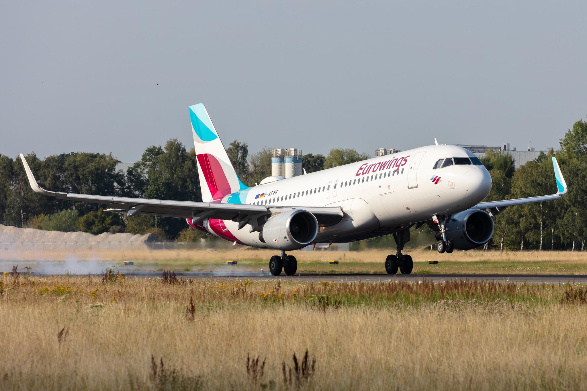 Hamburg Airport: Eurowings (EW / EWG) |  Airbus A320-214 A320 | D-AEWG | MSN 7121