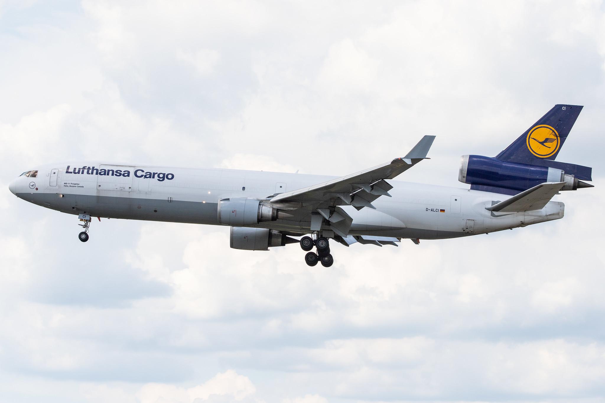 Frankfurt Airport: Lufthansa Cargo (/ GEC) |  McDonnell Douglas MD-11F MD11 | D-ALCI | MSN 48800