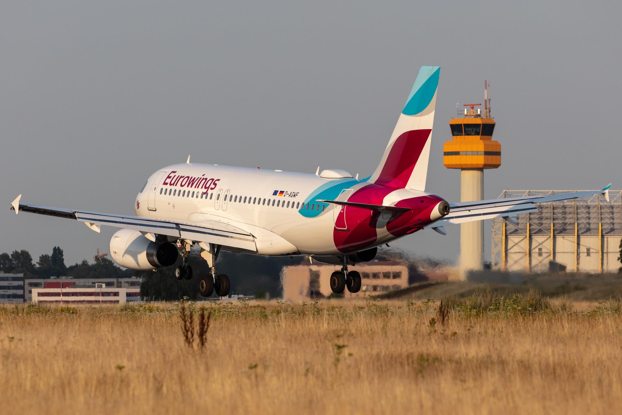 Hamburg Airport: Eurowings (EW / EWG) |  Airbus A319-132 A319 | D-AGWF | MSN 3172