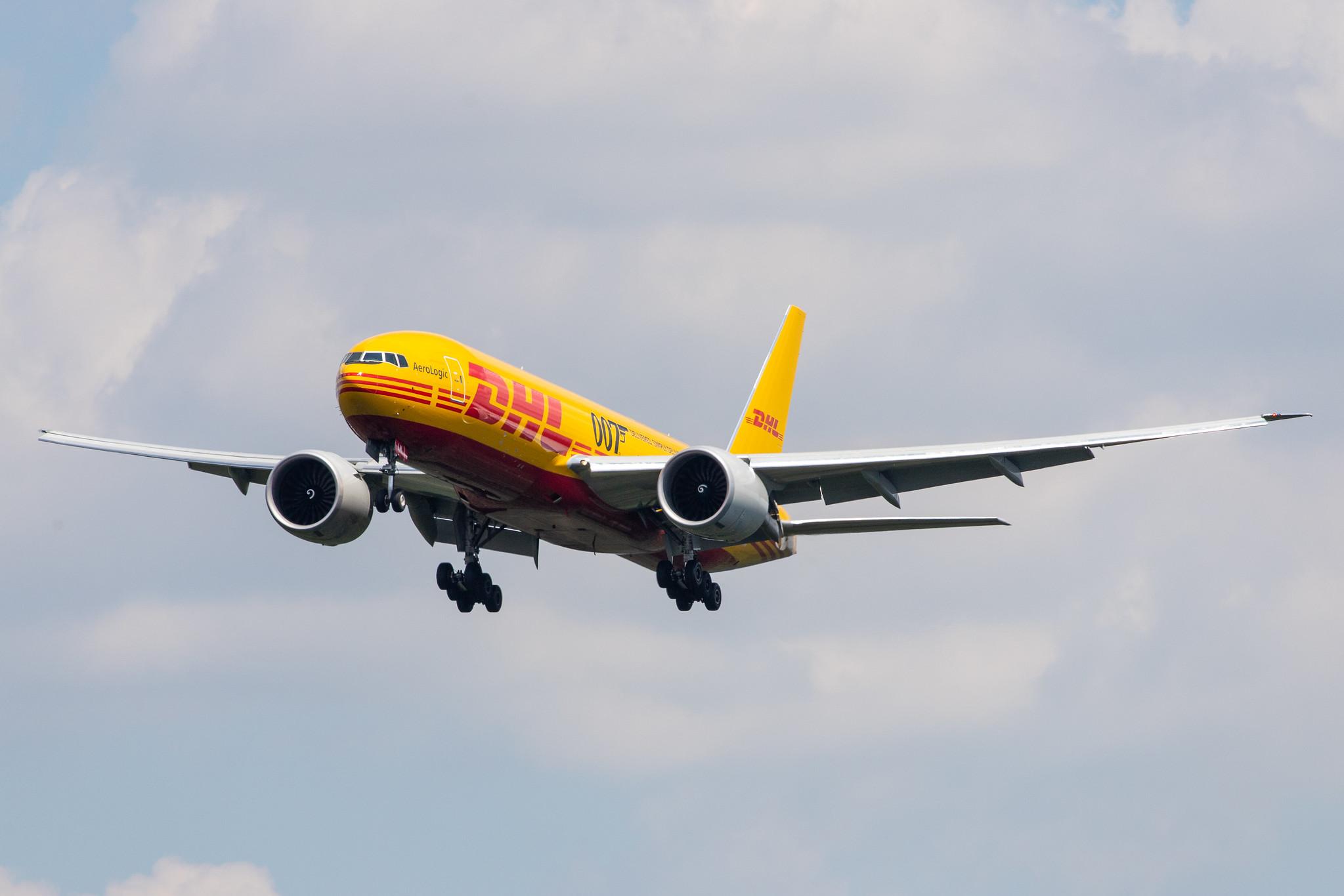 Frankfurt Airport: DHL (D0 / DHK) | Operator: AeroLogic |  Boeing 777-F B77L | D-AALM | MSN 66082