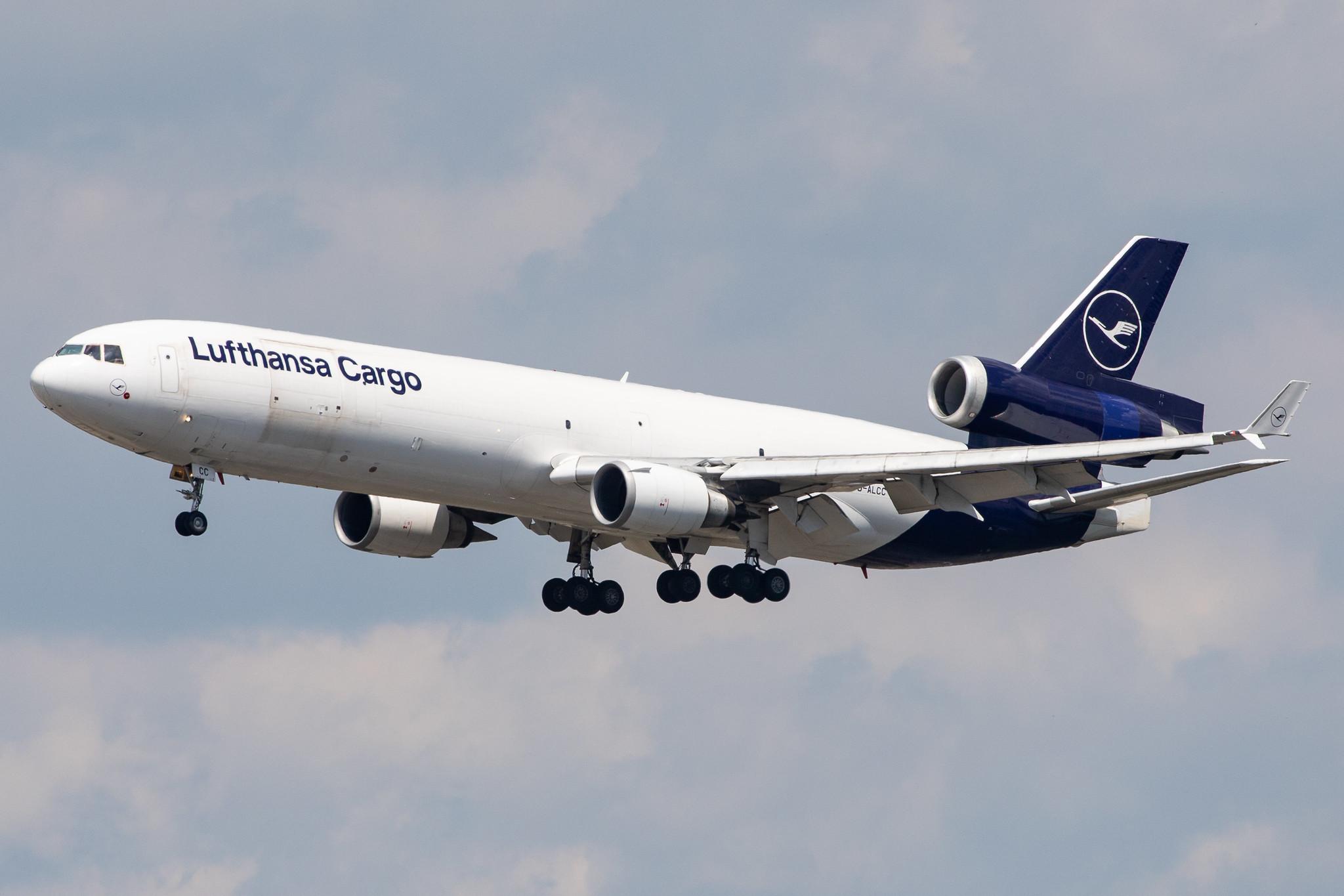 Frankfurt Airport: Lufthansa Cargo (/ GEC) |  McDonnell Douglas MD-11F MD11 | D-ALCC | MSN 48783