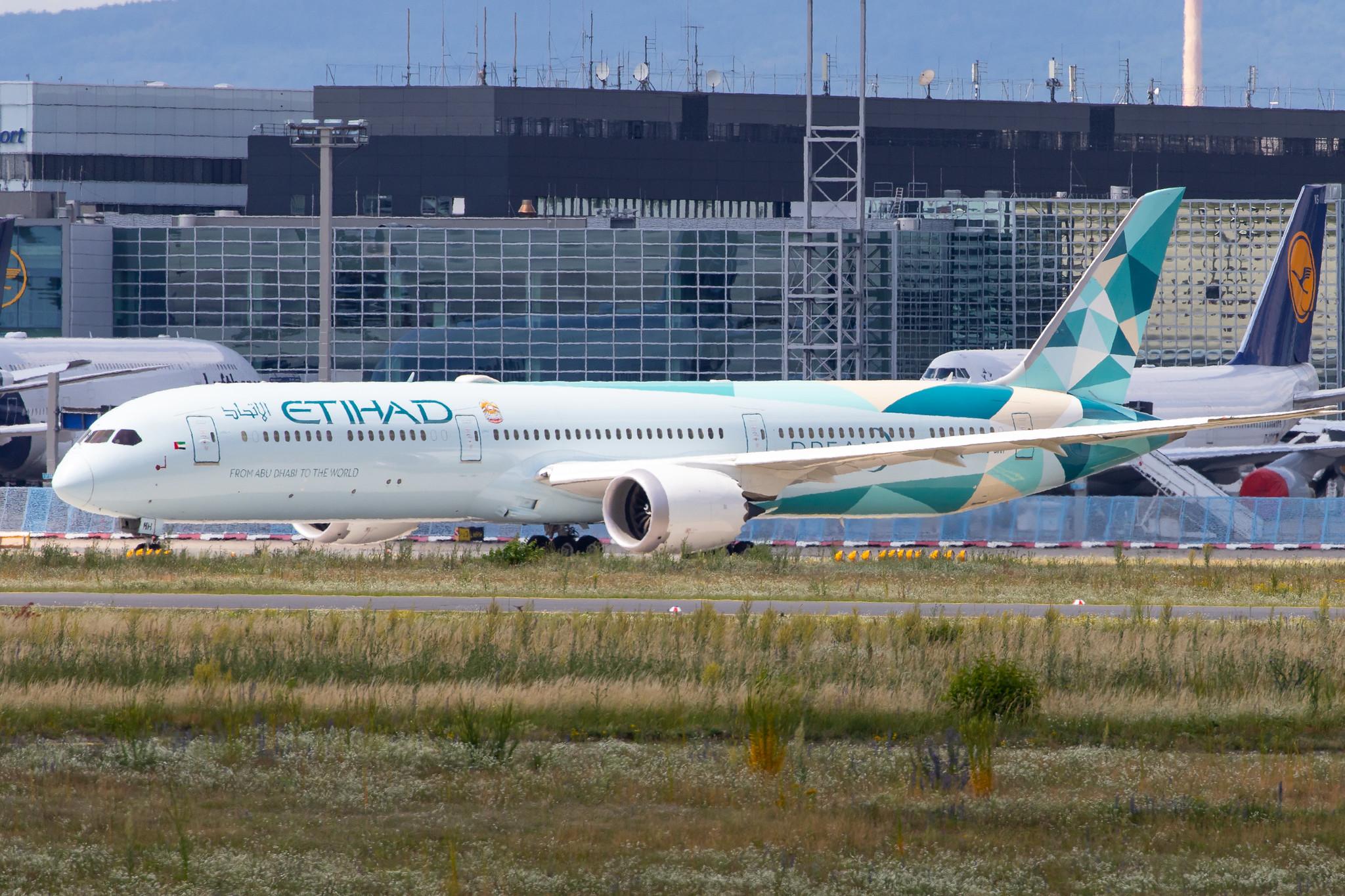 Frankfurt Airport: Etihad (EY / ETD) |  Livery: Greenliner Livery | Operator: Etihad Airways |  Boeing 787-10 Dreamliner B78X | A6-BMH | MSN 60765