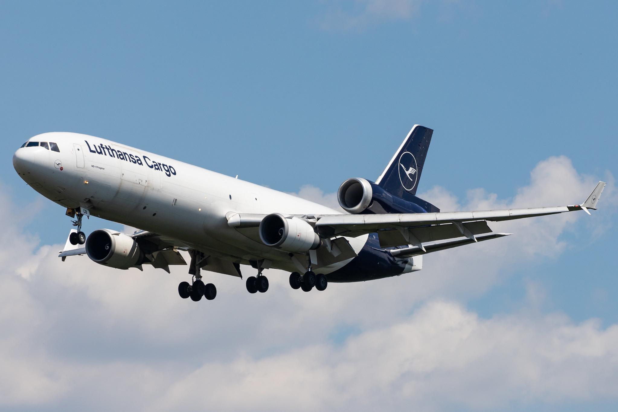 Frankfurt Airport: Lufthansa Cargo (/ GEC) |  McDonnell Douglas MD-11F MD11 | D-ALCB | MSN 48782