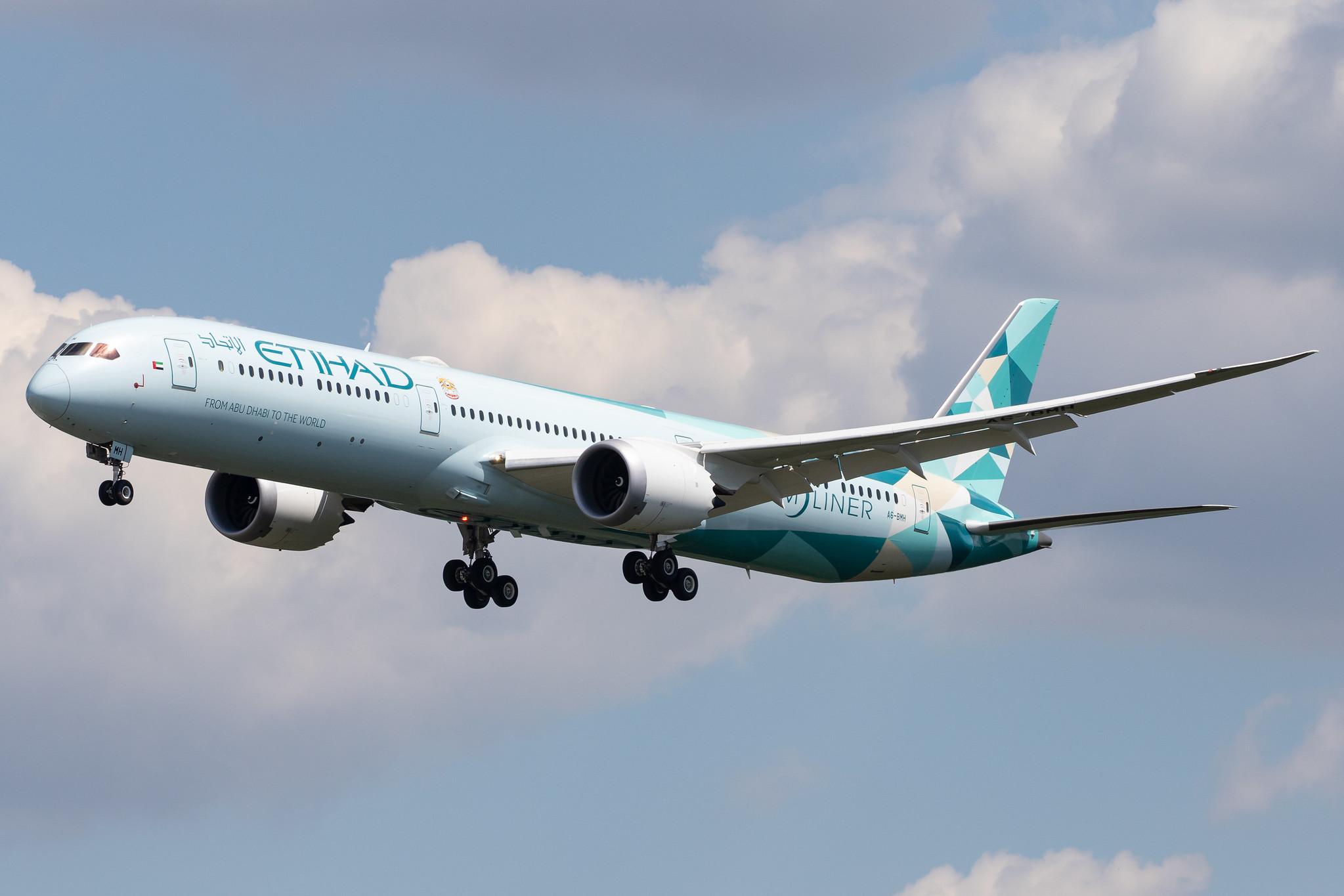 Frankfurt Airport: Etihad (EY / ETD) |  Livery: Greenliner Livery | Operator: Etihad Airways |  Boeing 787-10 Dreamliner B78X | A6-BMH | MSN 60765