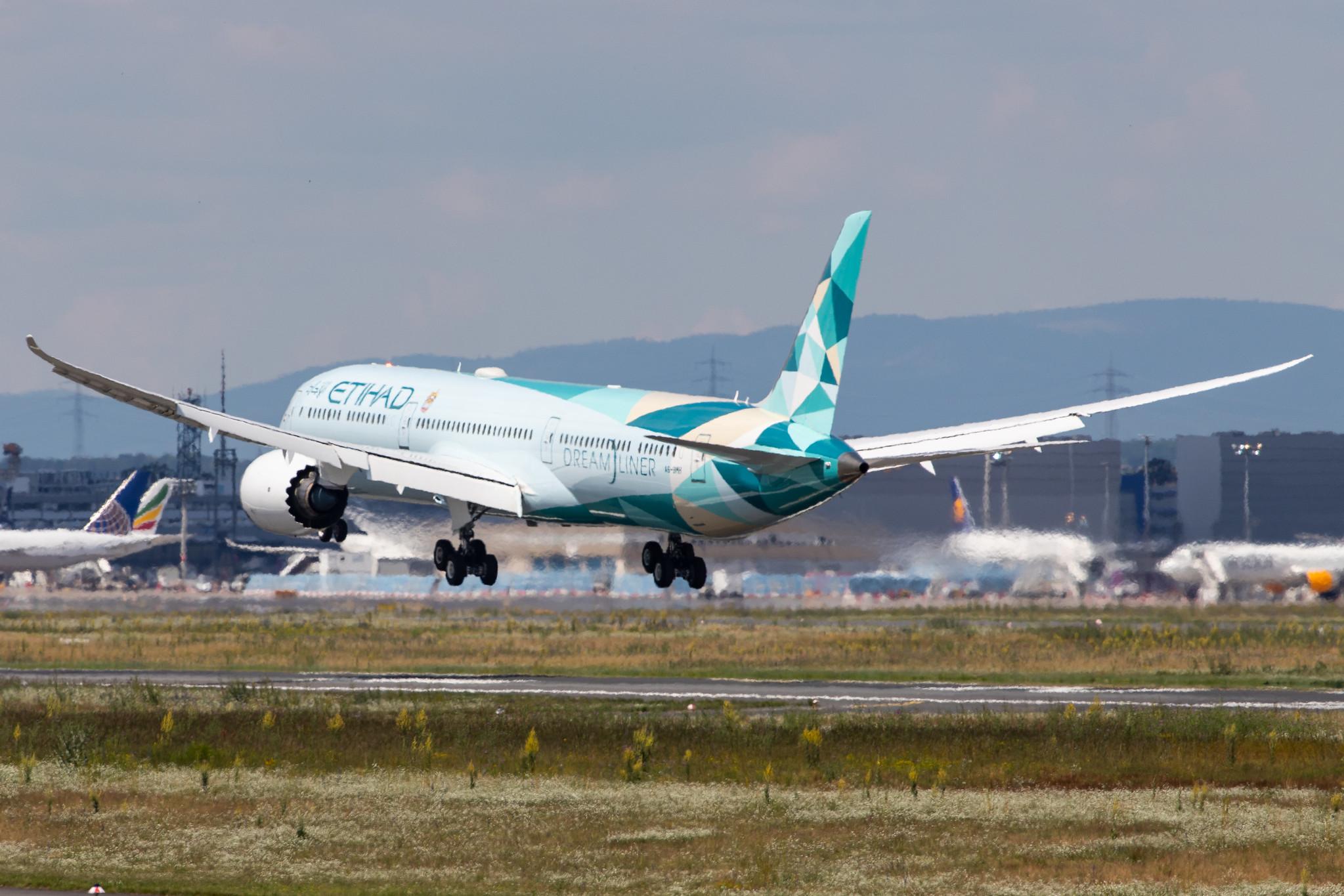 Frankfurt Airport: Etihad (EY / ETD) |  Livery: Greenliner Livery | Operator: Etihad Airways |  Boeing 787-10 Dreamliner B78X | A6-BMH | MSN 60765