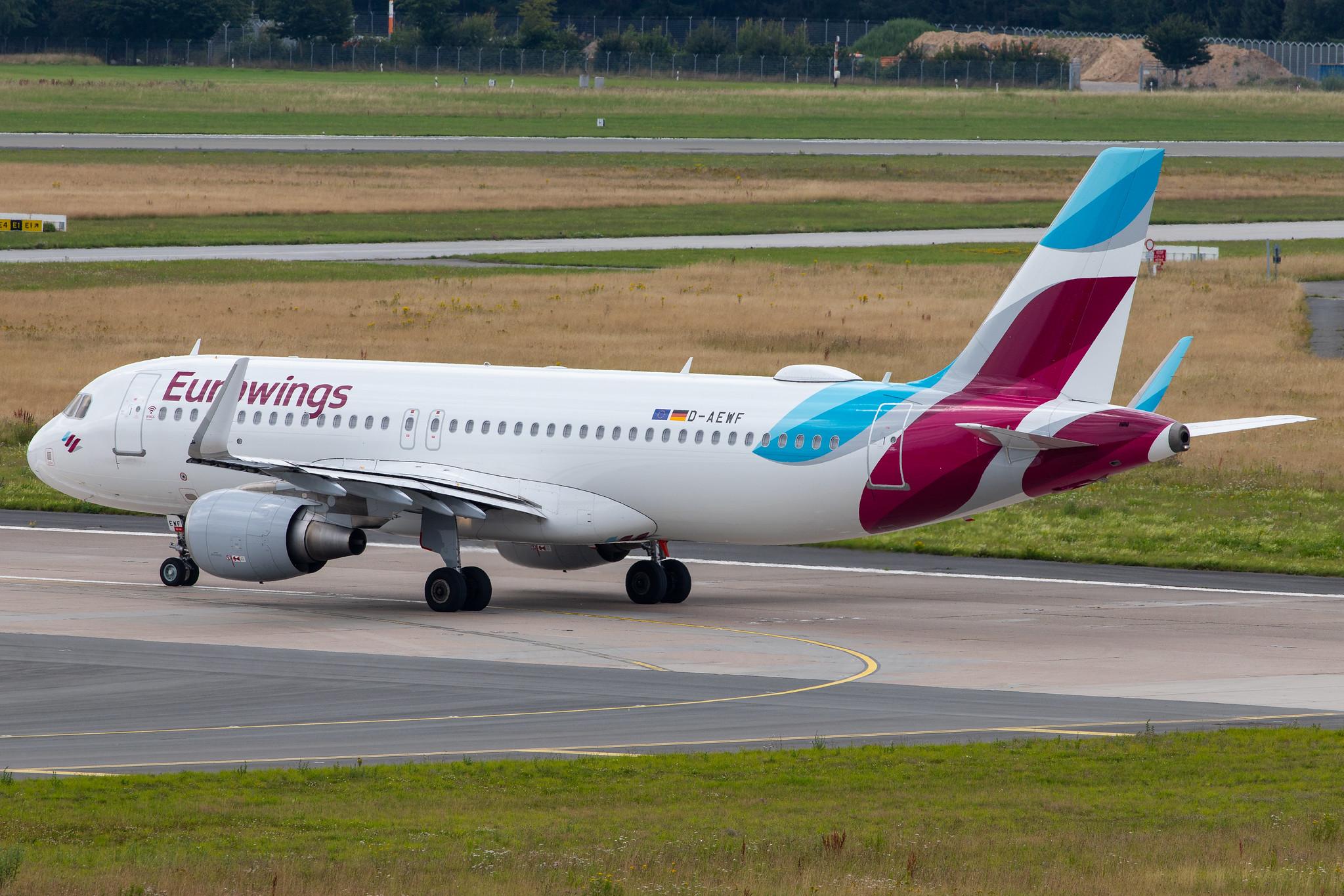 Hamburg Airport: Eurowings (EW / EWG) |  Airbus A320-214 A320 | D-AEWF | MSN 7087