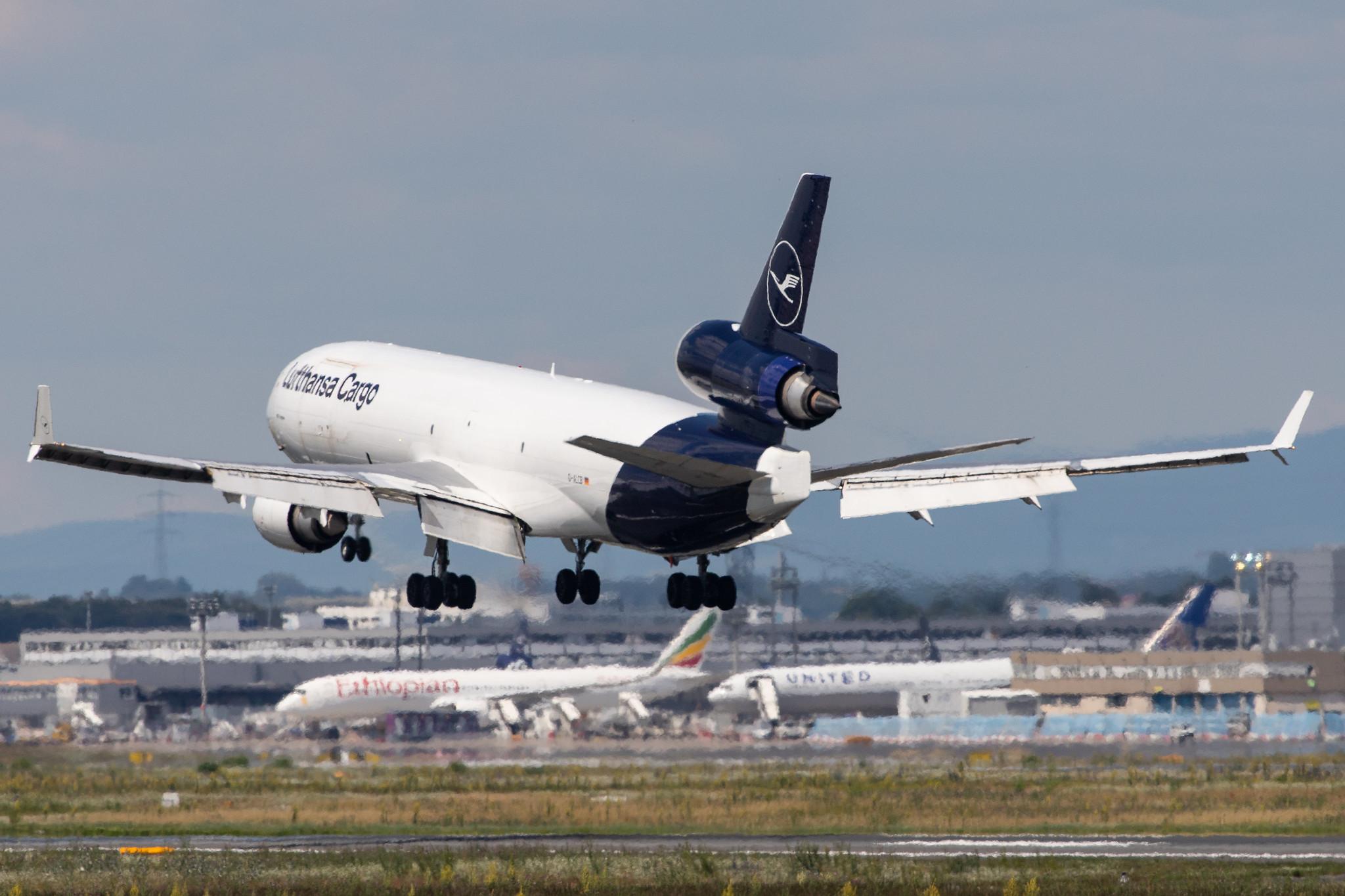 Frankfurt Airport: Lufthansa Cargo (/ GEC) |  McDonnell Douglas MD-11F MD11 | D-ALCB | MSN 48782