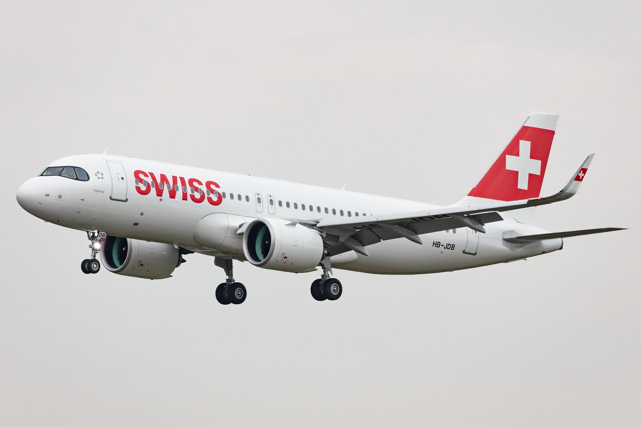 Hamburg Airport: Swiss (LX / SWR) |  Airbus A320-271N A20N | HB-JDB | MSN 9379