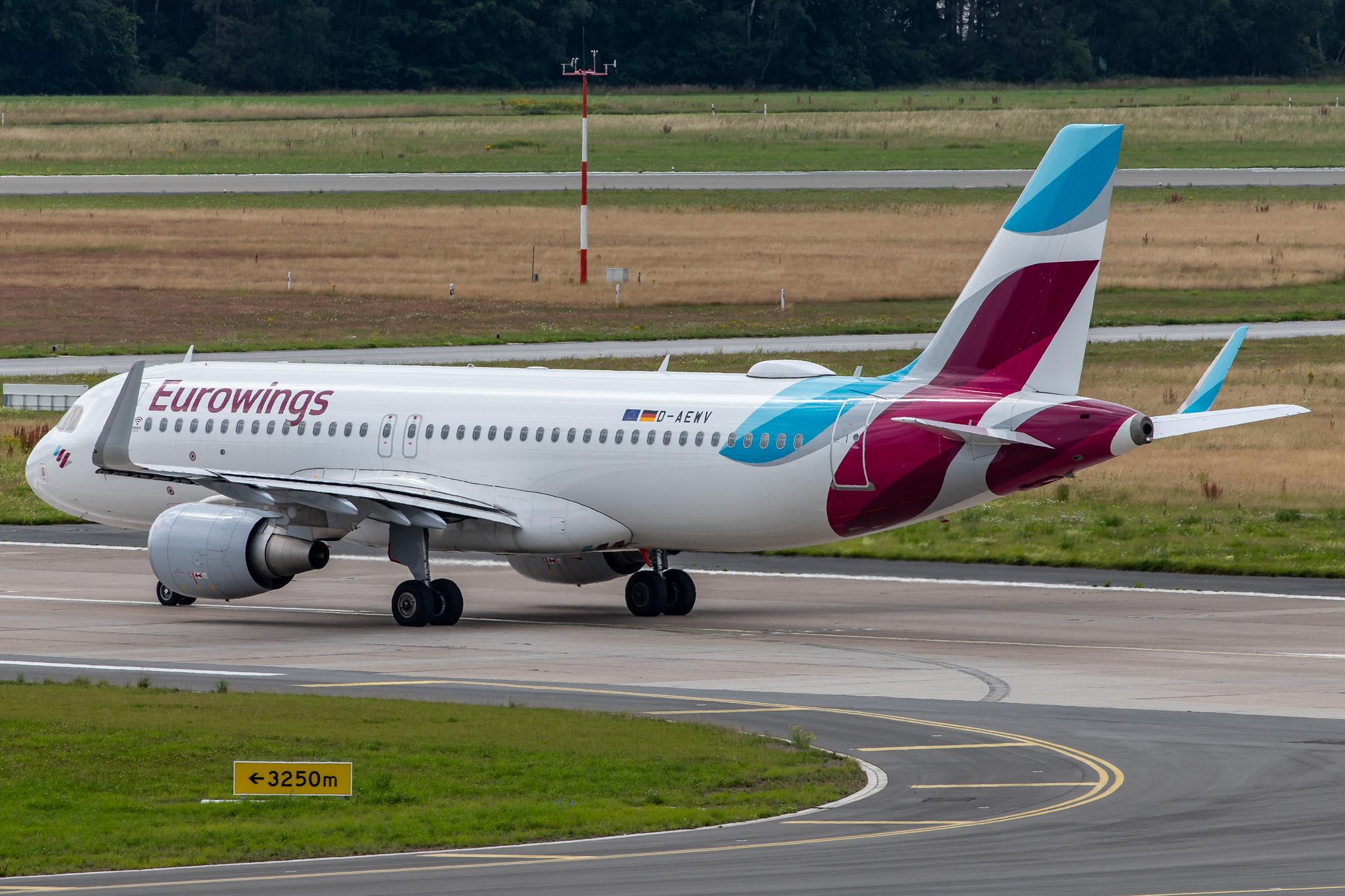Hamburg Airport: Eurowings (EW / EWG) |  Airbus A320-214 A320 | D-AEWV | MSN 7545