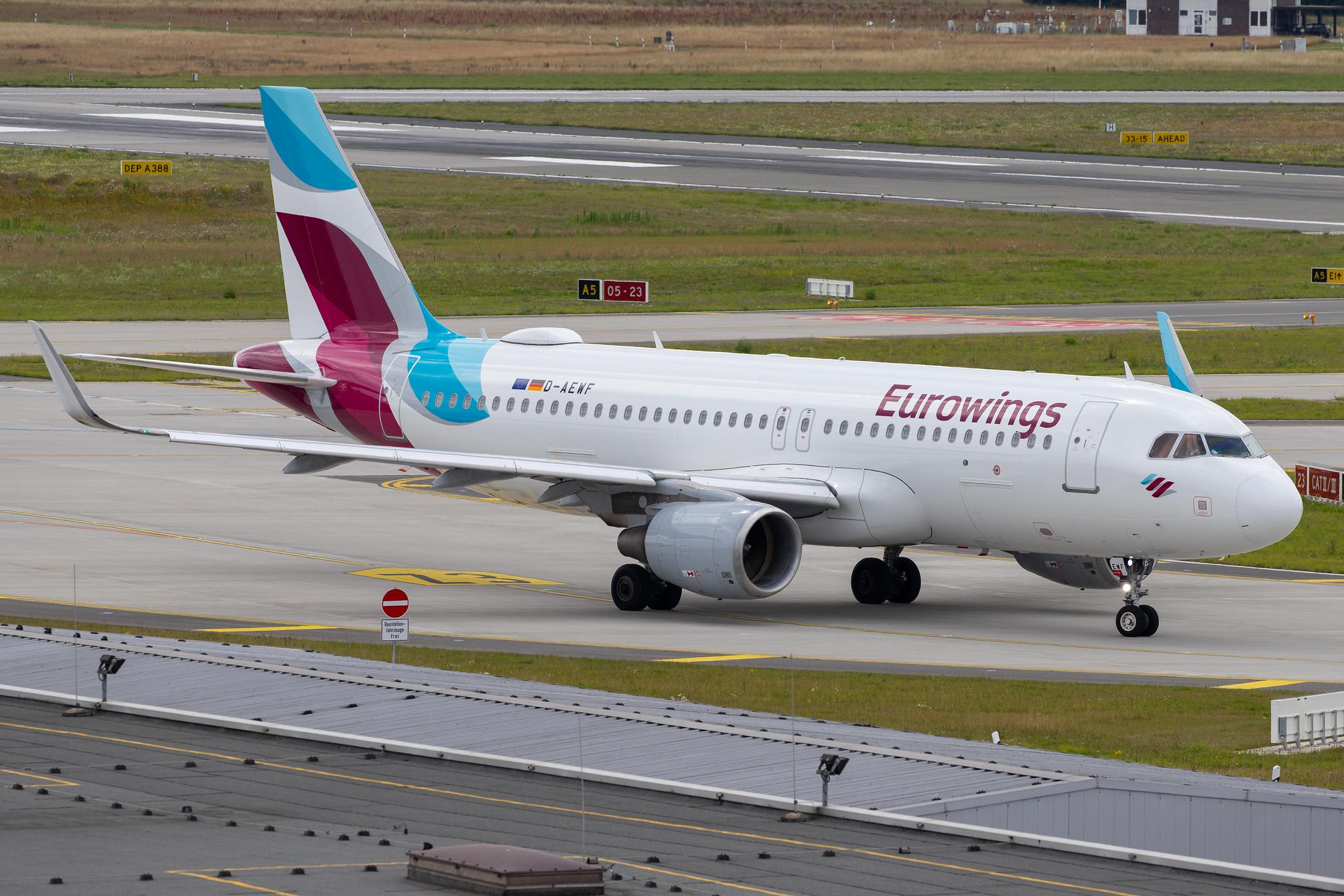 Hamburg Airport: Eurowings (EW / EWG) |  Airbus A320-214 A320 | D-AEWF | MSN 7087