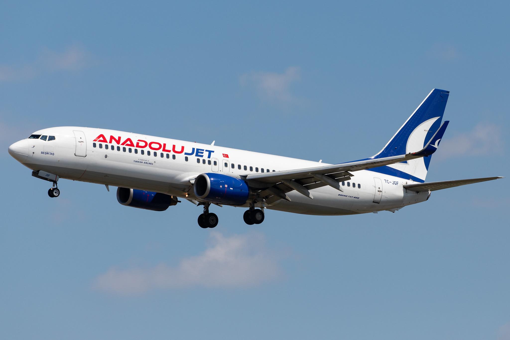 Frankfurt Airport: AnadoluJet (TK / THY) | Operator: Turkish Airlines |  Boeing 737-8F2 B738 | TC-JGF | MSN 29790