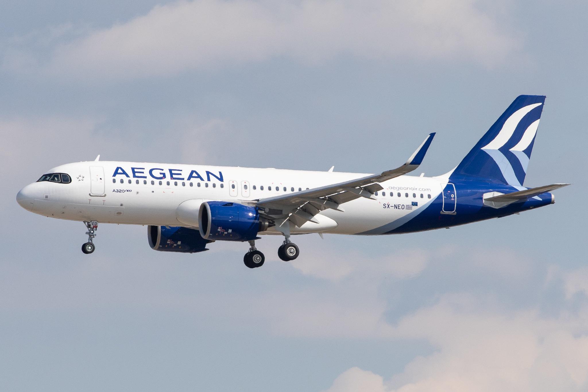 Frankfurt Airport: Aegean Airlines (A3 / AEE) |  Airbus A320-271N A20N | SX-NEO | MSN 9400