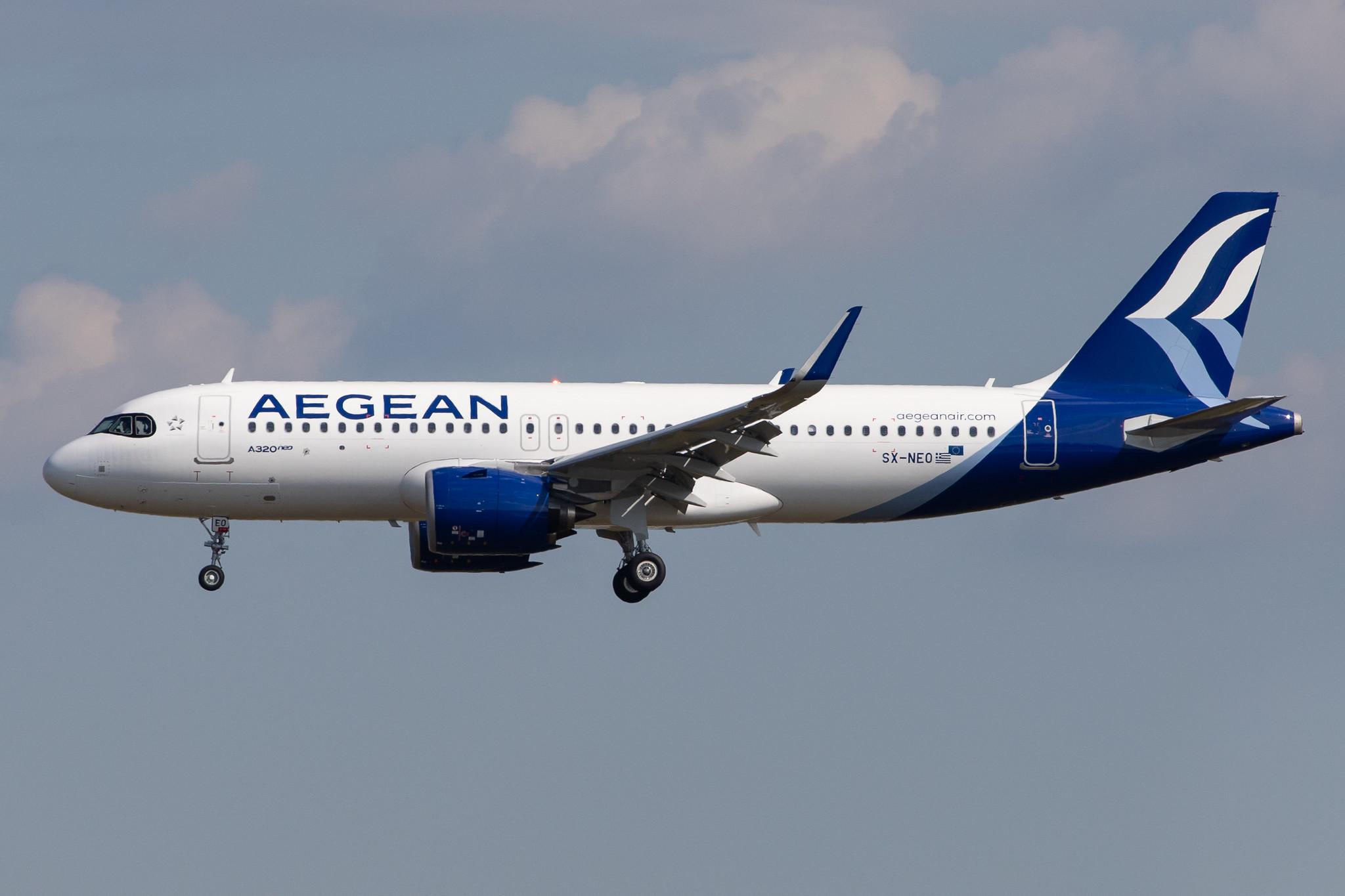 Frankfurt Airport: Aegean Airlines (A3 / AEE) |  Airbus A320-271N A20N | SX-NEO | MSN 9400