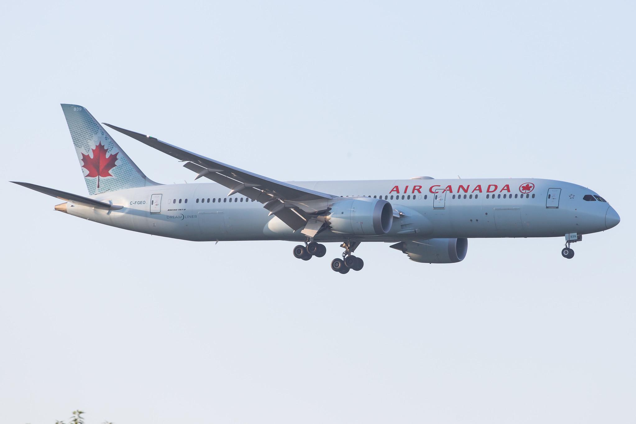 Frankfurt Airport: Air Canada (AC / ACA) |  Boeing 787-9 Dreamliner B789 | C-FGEO | MSN 37180