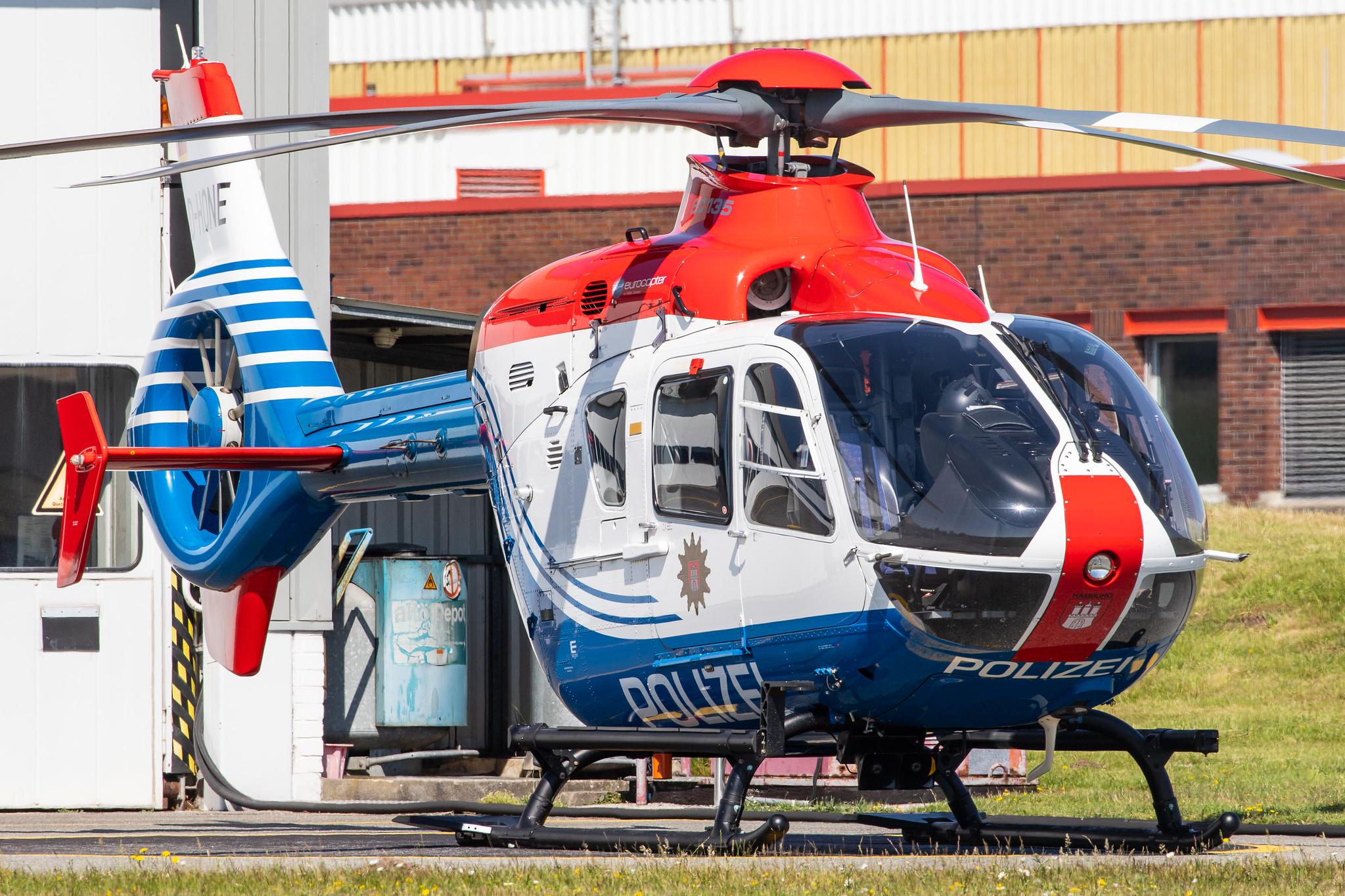 Hamburg Airport: Polizei Hamburg |  Airbus Helicopters H135 EC35 | D-HONE | MSN 0338