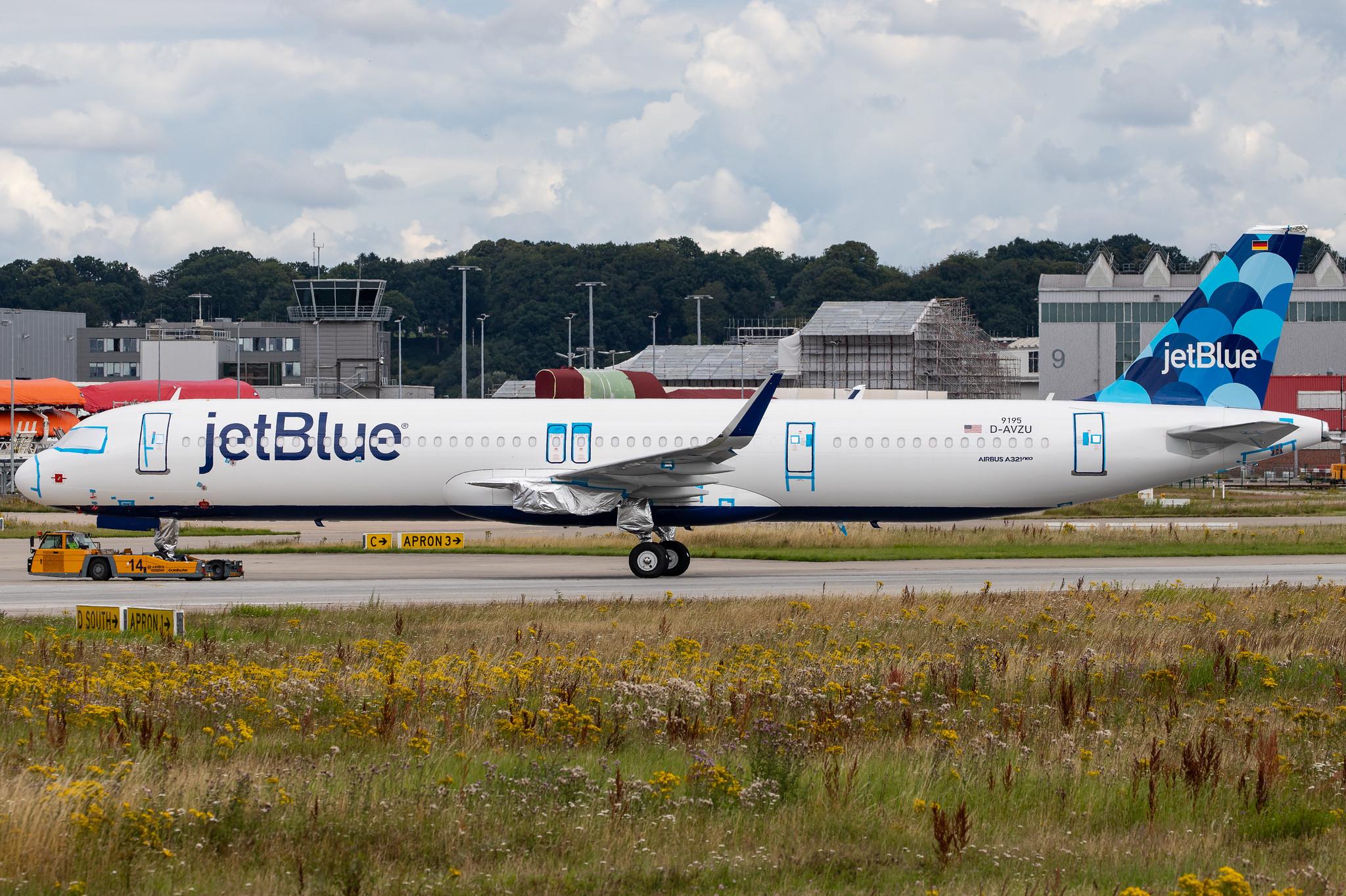 Hamburg Finkenwerder: JetBlue Airways (B6 / JBU) |  Airbus A321-271NX A21N | D-AVZU | MSN 9195