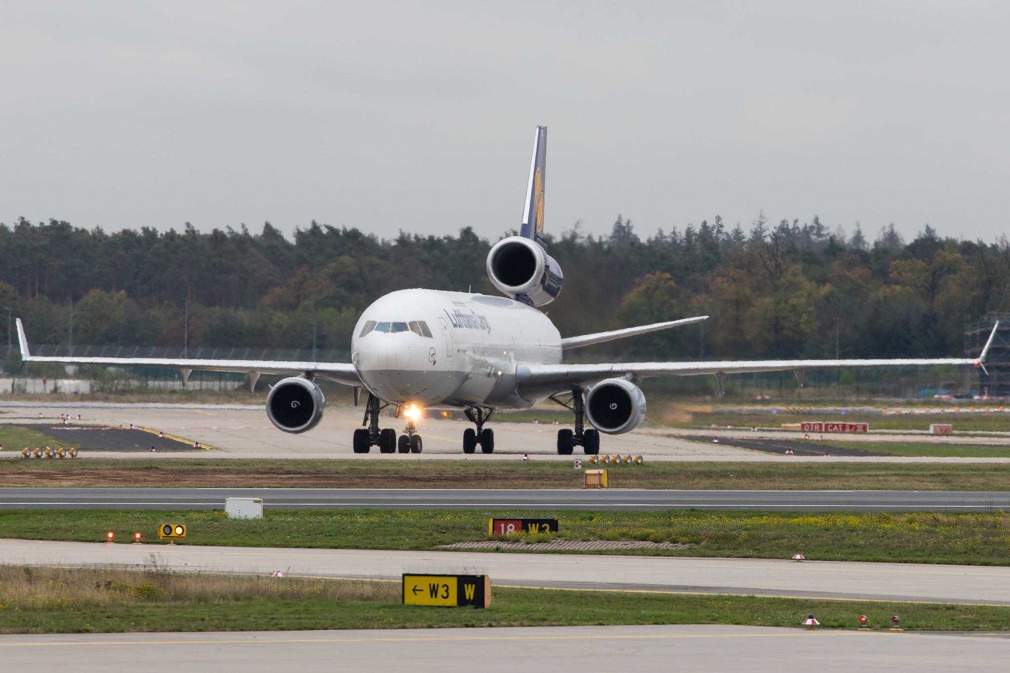 Frankfurt Airport: Lufthansa Cargo (/ GEC) |  McDonnell Douglas MD-11F MD11 | D-ALCK | MSN 48803