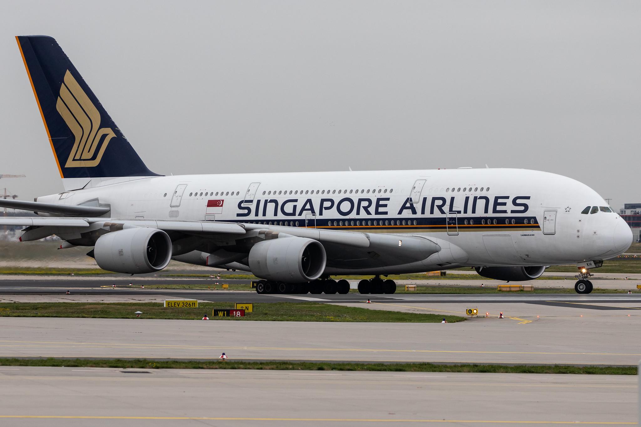 Frankfurt Airport: Singapore Airlines (SQ / SIA) |  Airbus A380-841 A388 | 9V-SKH | MSN 021