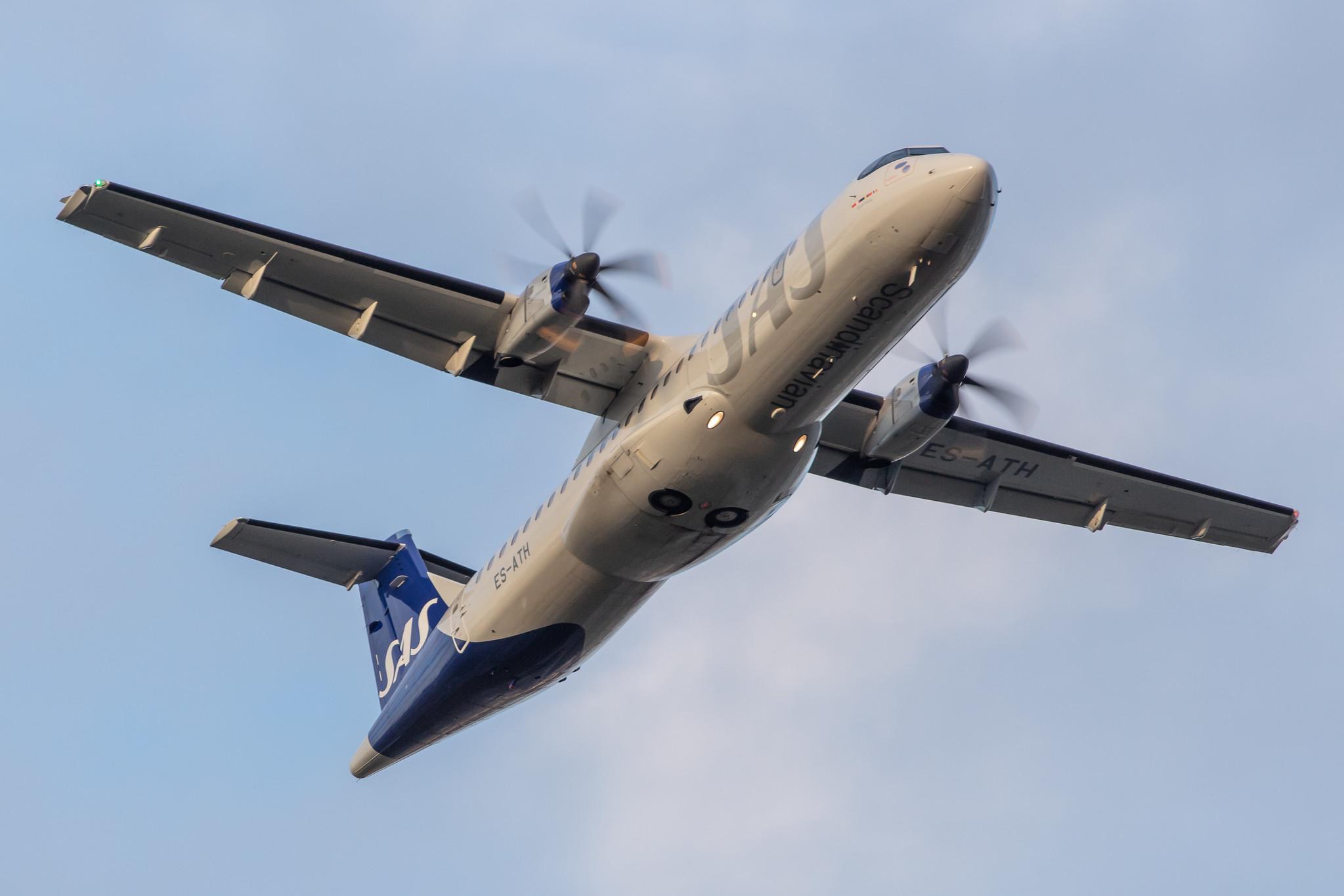 Hamburg Airport: SAS (SK / SAS) | Operator: Xfly |  ATR 72-600 AT76 | ES-ATH | MSN 1064
