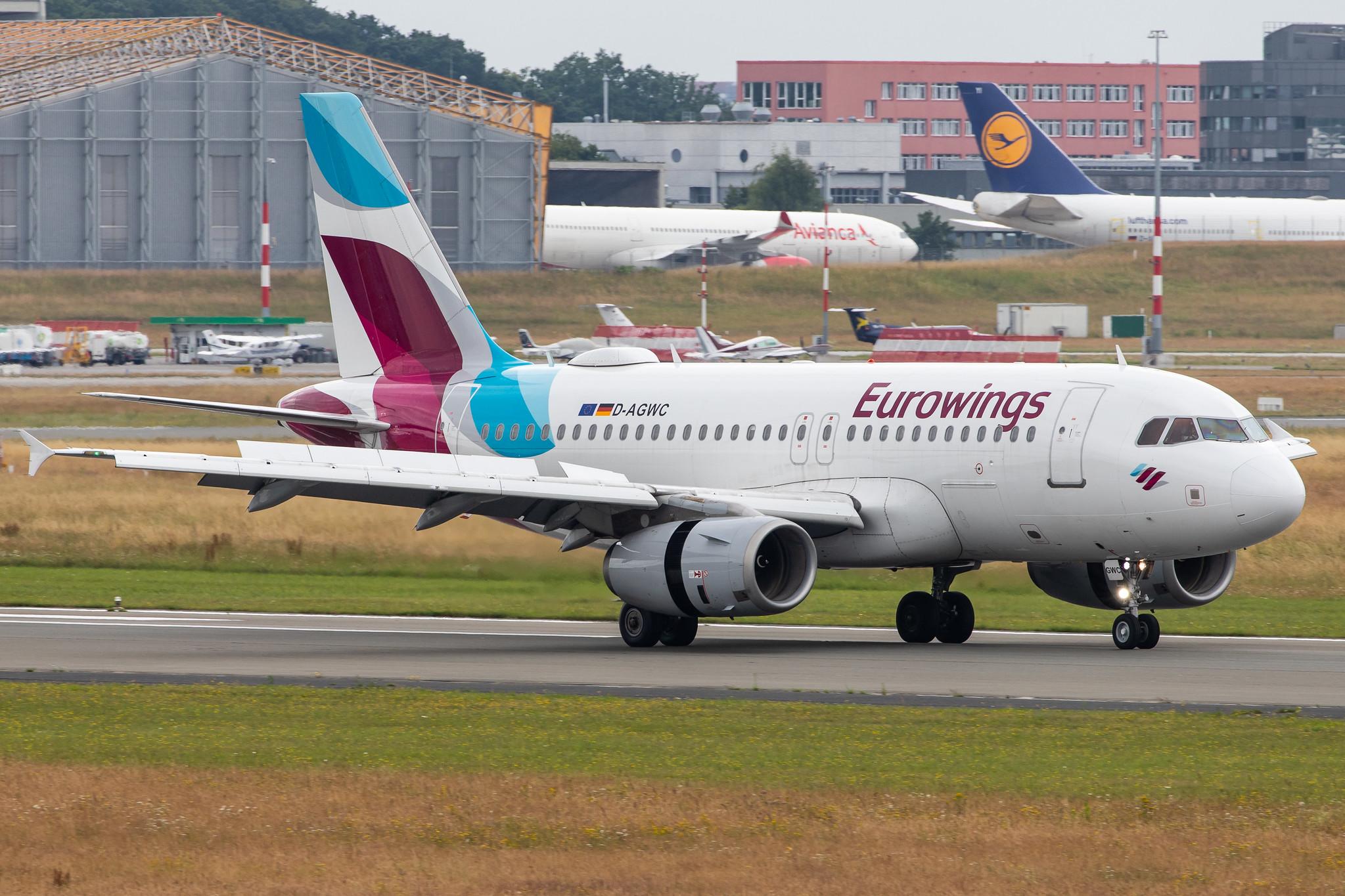 Hamburg Airport: Eurowings (EW / EWG) |  Airbus A319-132 A319 | D-AGWC | MSN 2976