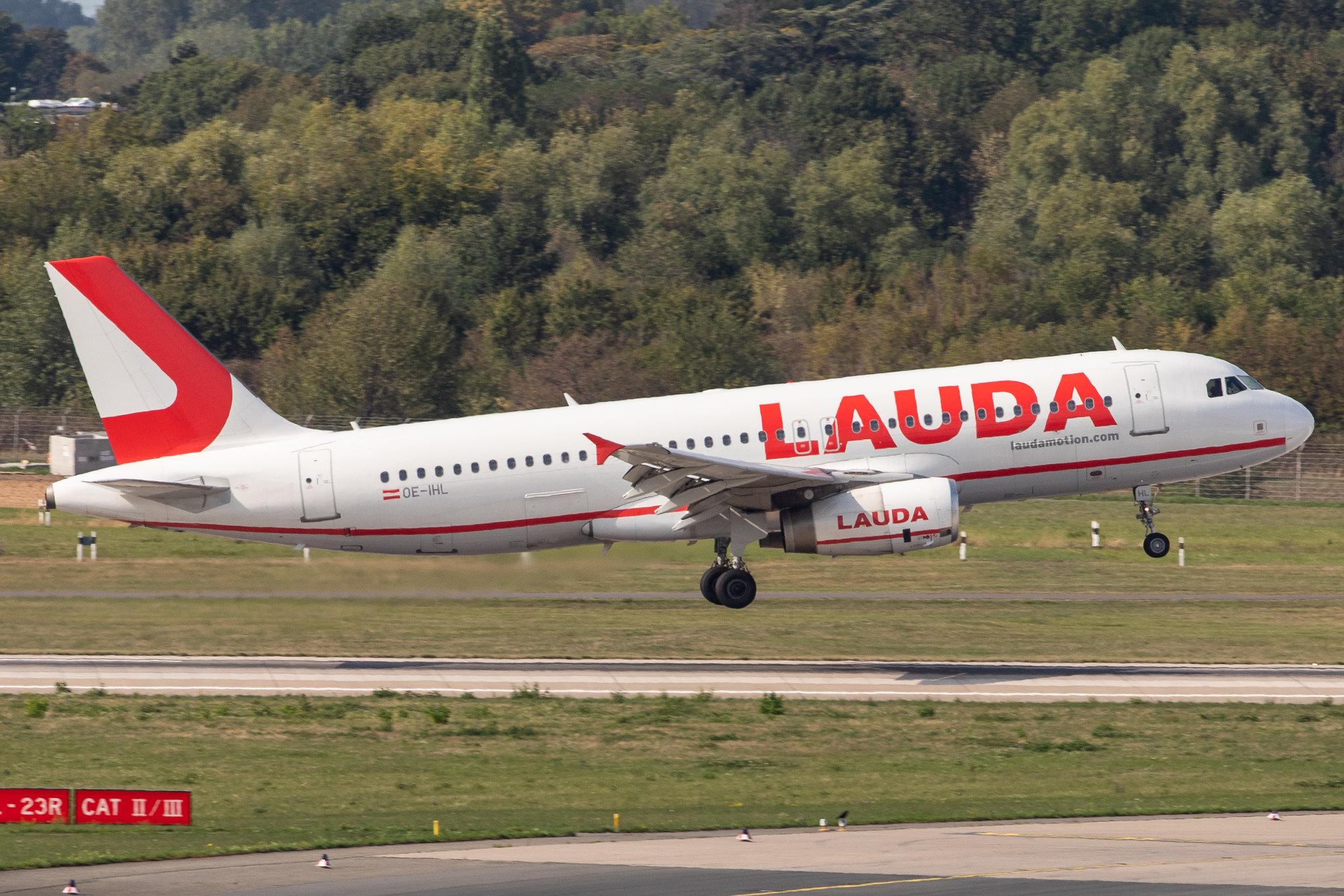 Düsseldorf Airport: Laudamotion (OE / LDM) |  Airbus A320-232 A320 | OE-IHL | MSN 3105