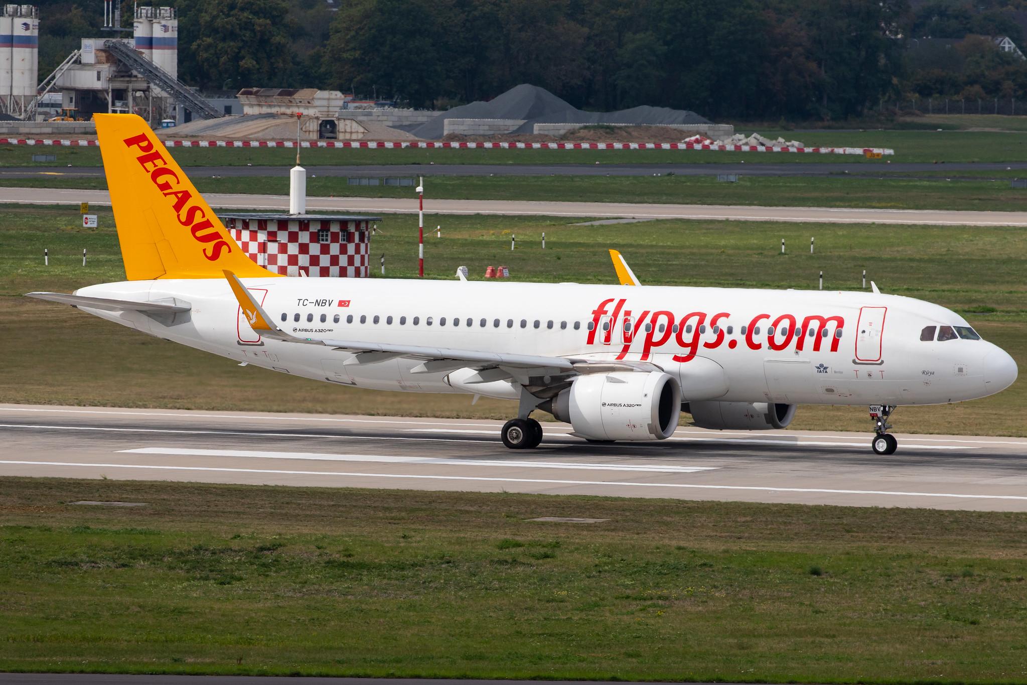 Düsseldorf Airport: Pegasus Airlines (PC / PGT) |  Airbus A320-251N A20N | TC-NBV | MSN 8272
