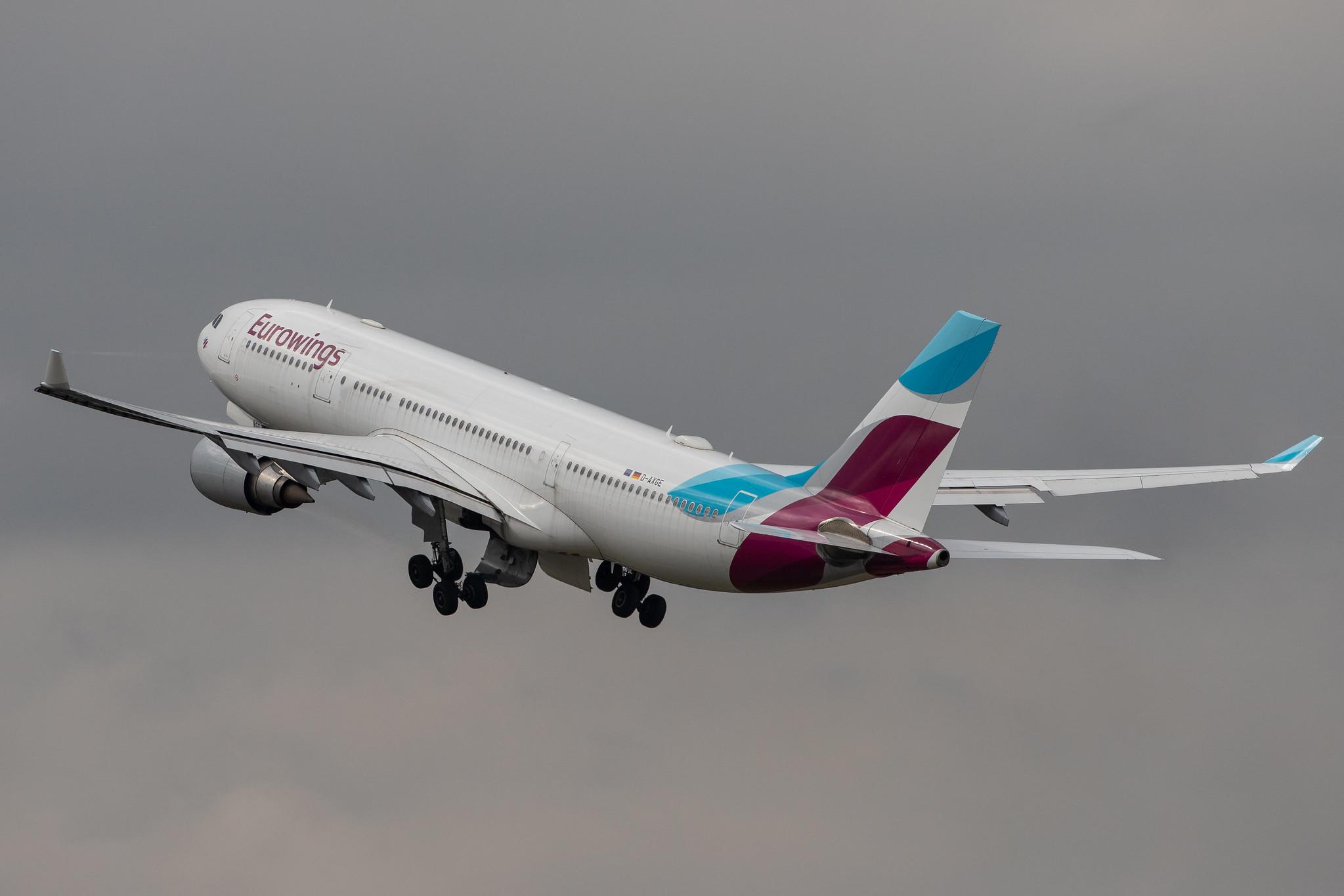 Düsseldorf Airport: Eurowings (EW / EWG) | Operator: SunExpress Deutschland |  Airbus A330-203 A332 | D-AXGE | MSN 0612